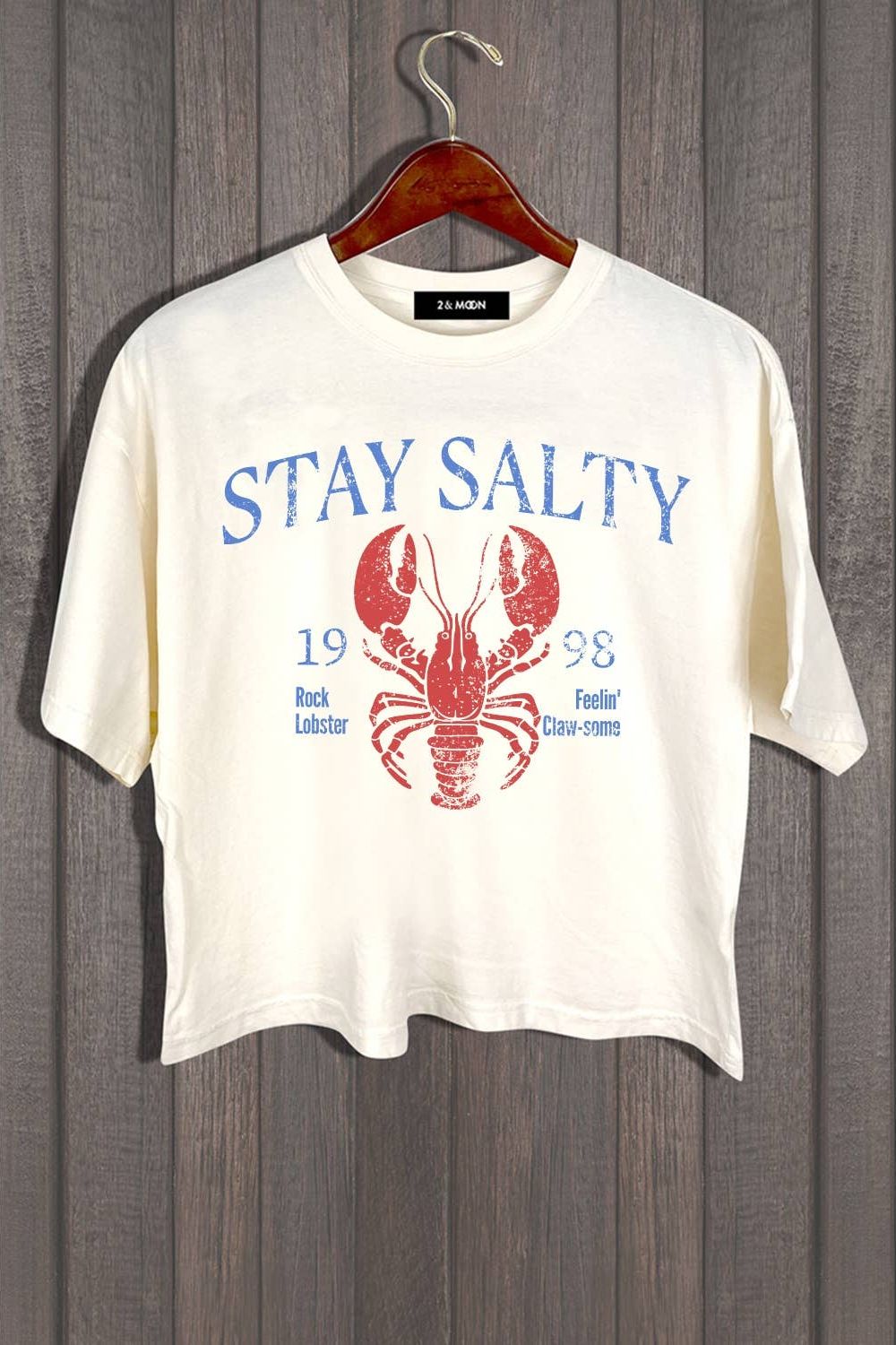 STAY SALTY VINTAGE LOBSTER GRAPHIC TEE