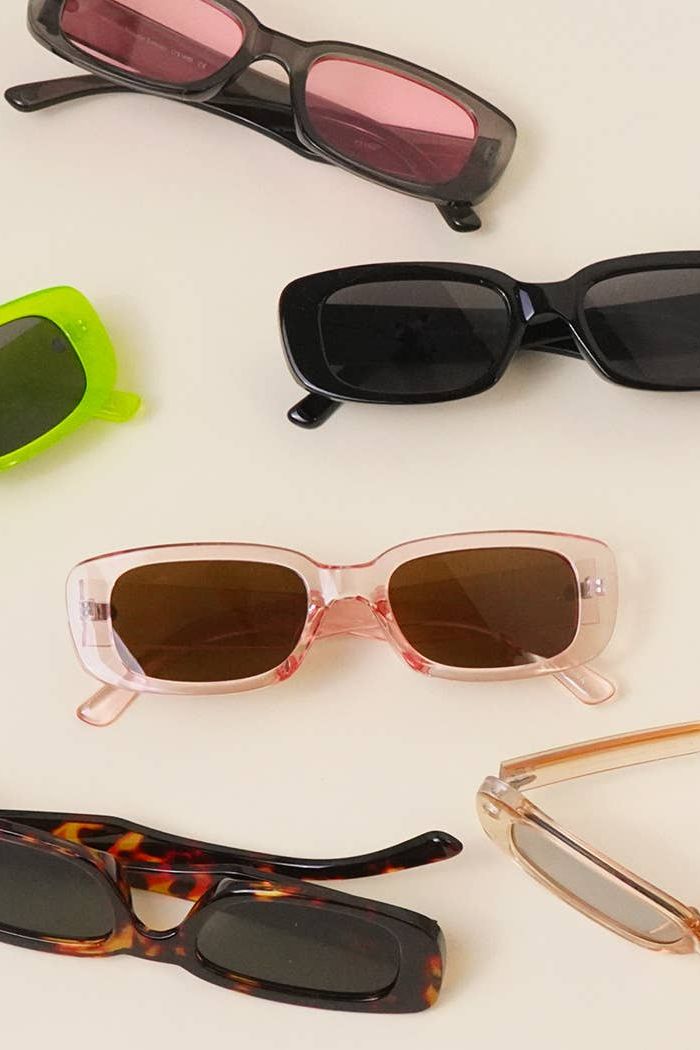 Rectangle Acetate Fashion Assorted Sunglasses