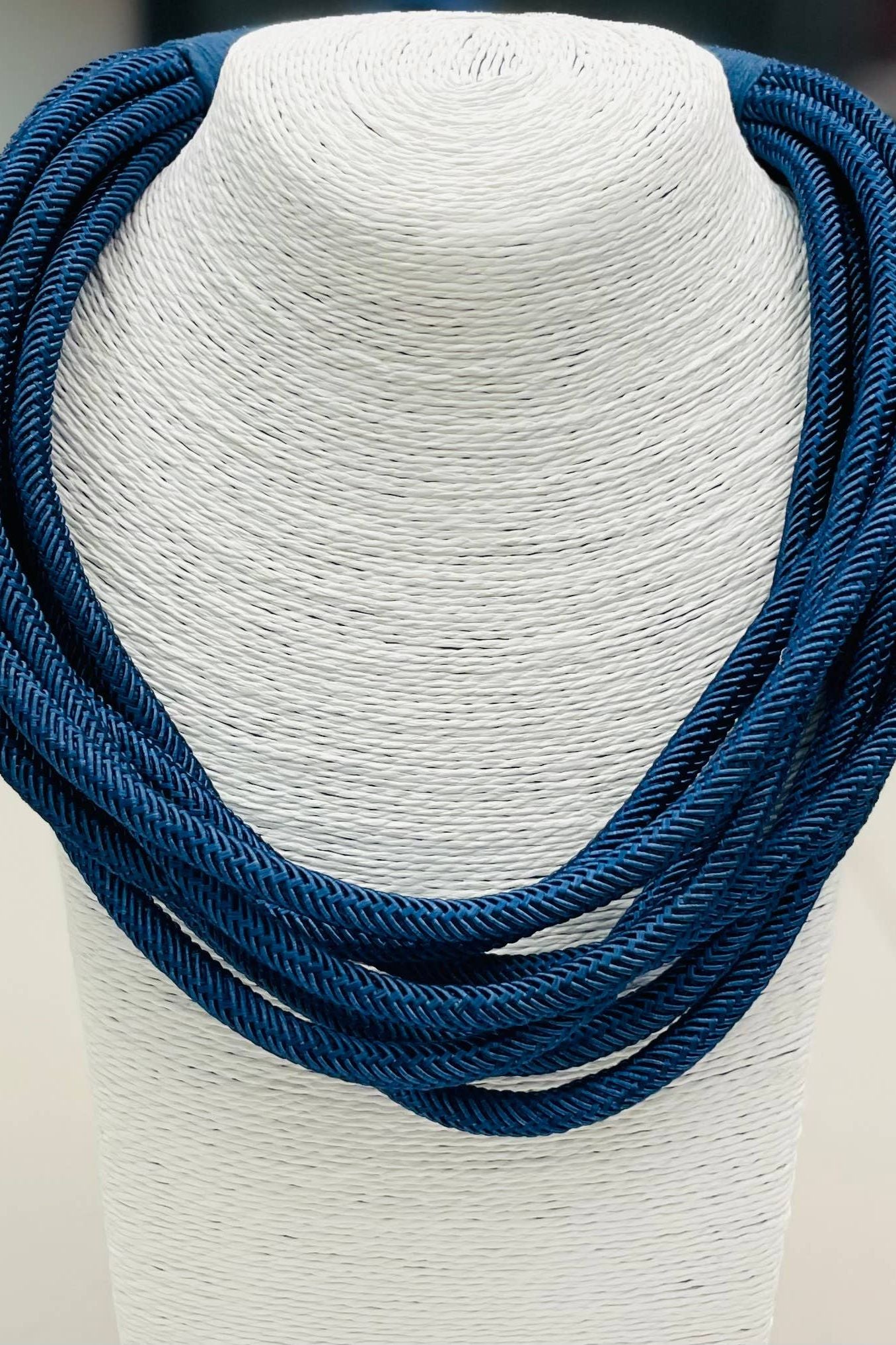 Navy Rope Necklace