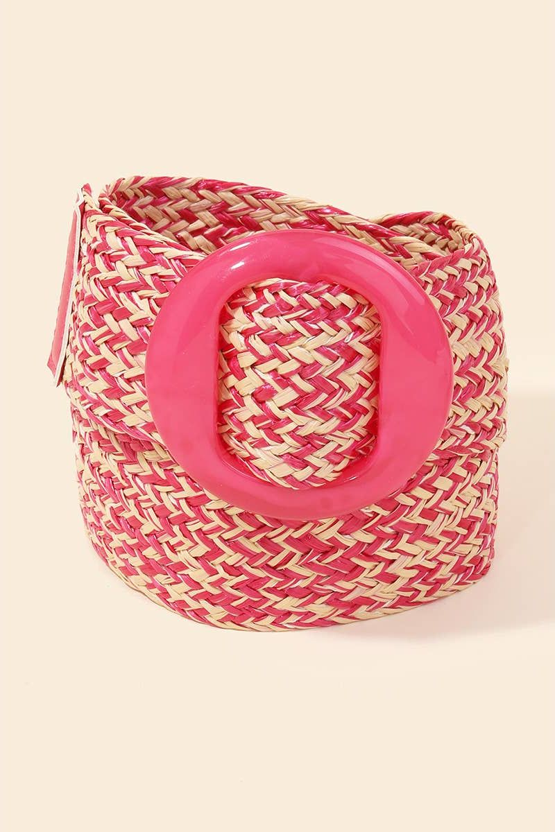 Braided Belt with Tonal Buckle Detail