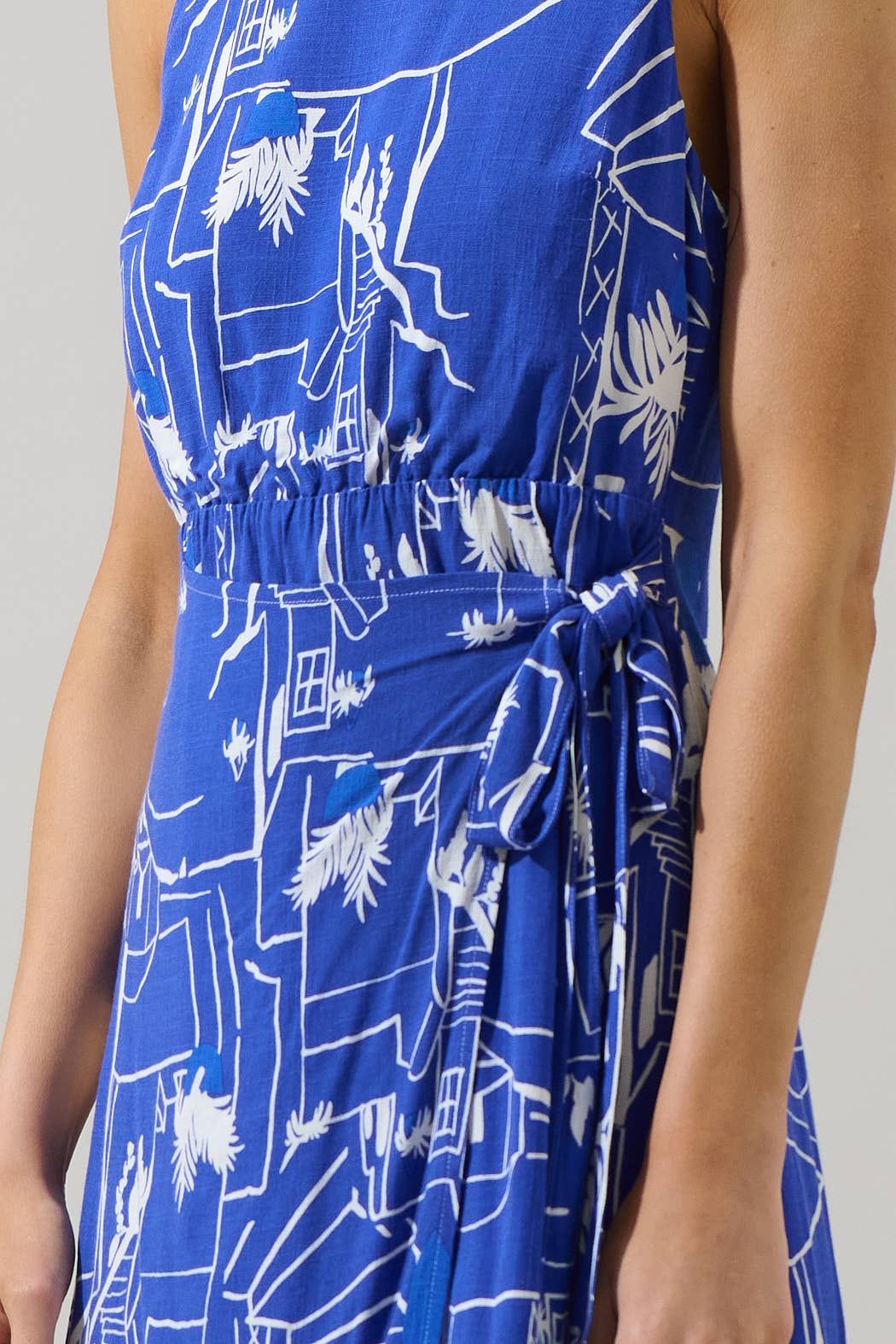 Take Me Somewhere Wrap Mini Dress
