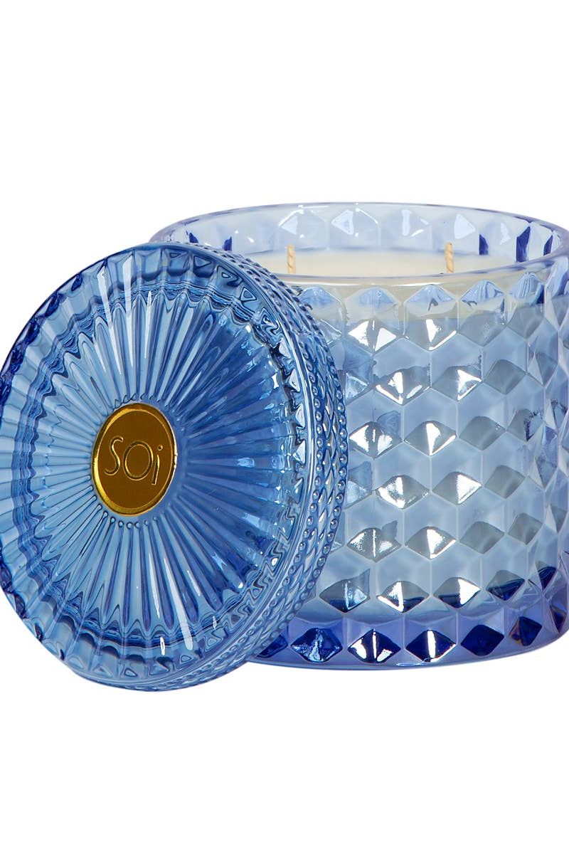 Santorini Breeze 15oz Shimmer Candle 2 wick