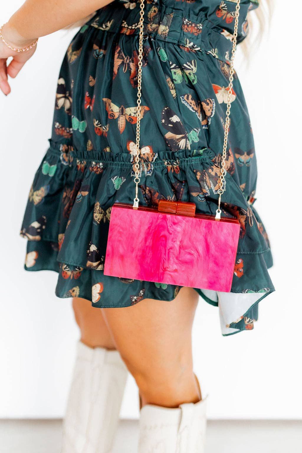 Lucy Clutch - Hot Pink