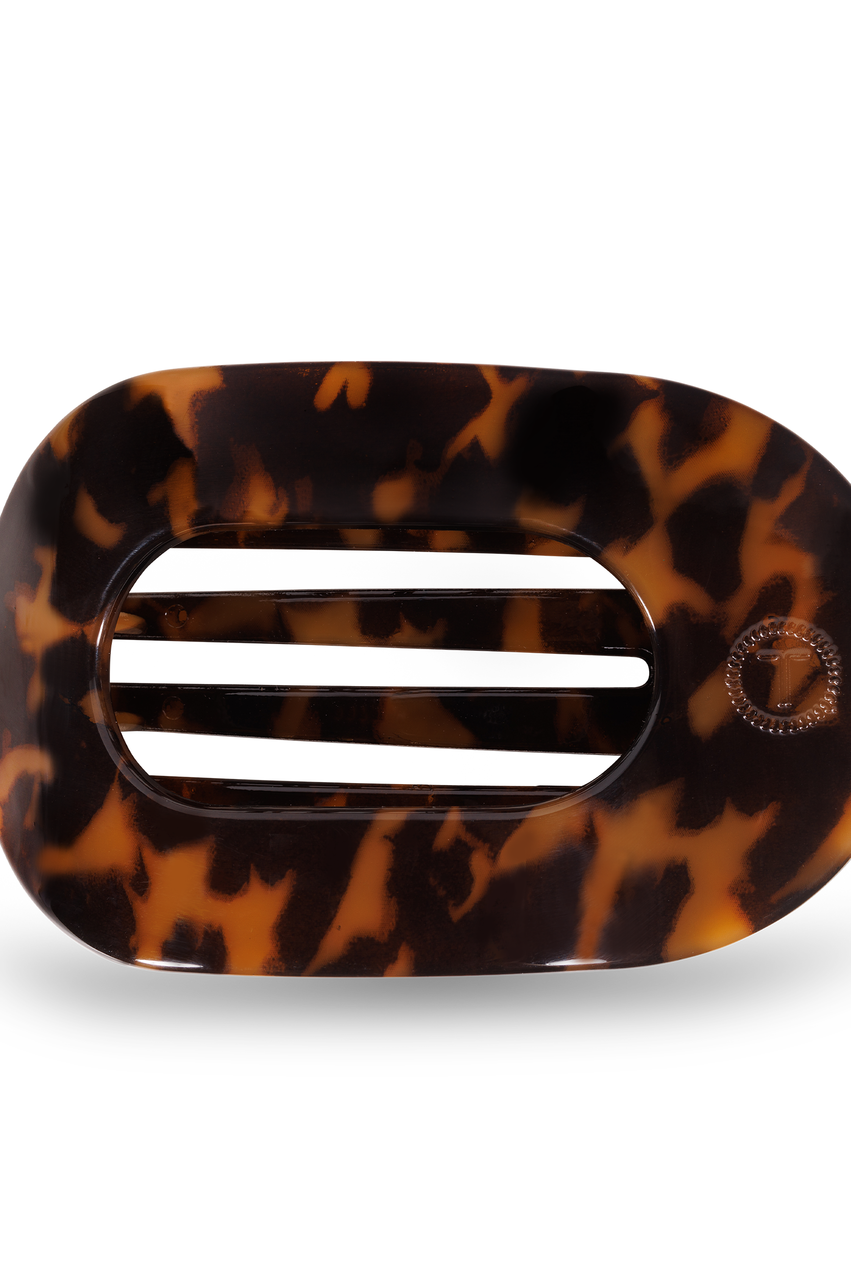 Round Flat Hair Clip | Medium | Tortoise