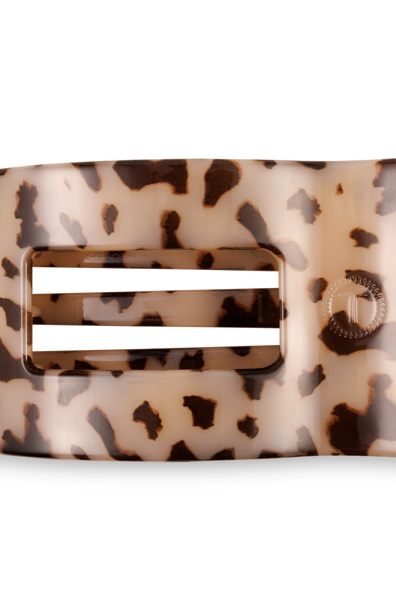 Flat Rectangle Hair Clip | Large | Blonde Tortoise