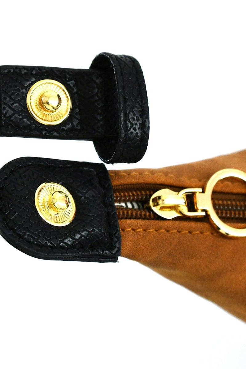 SU780 Suede Convertible Clutch/Shoulder/Crossbody Bag