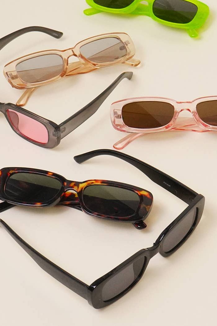 Rectangle Acetate Fashion Assorted Sunglasses