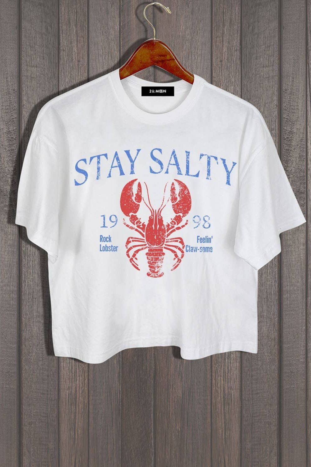 STAY SALTY VINTAGE LOBSTER GRAPHIC TEE