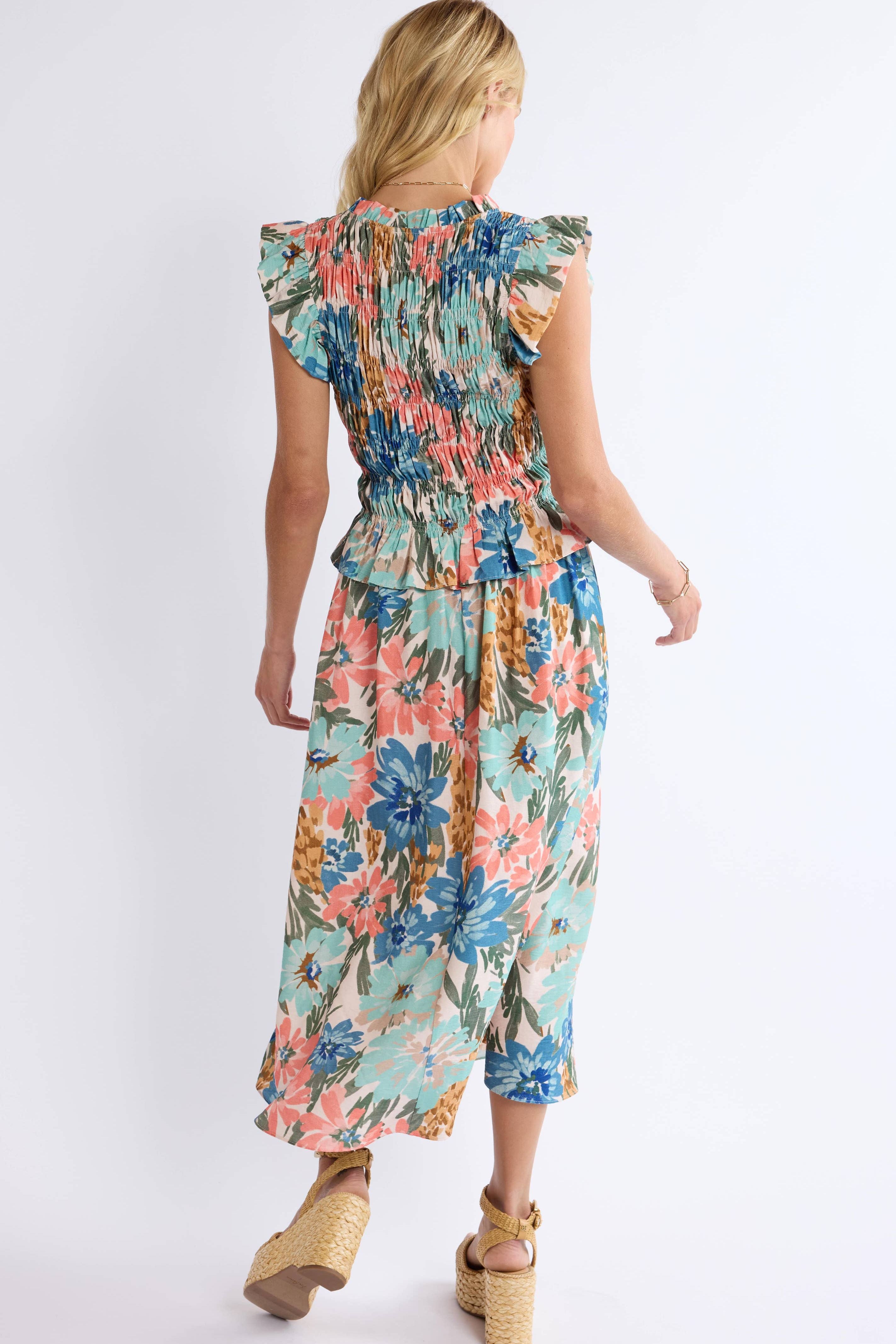 Shop Local Smocked Bodice Midi Dress