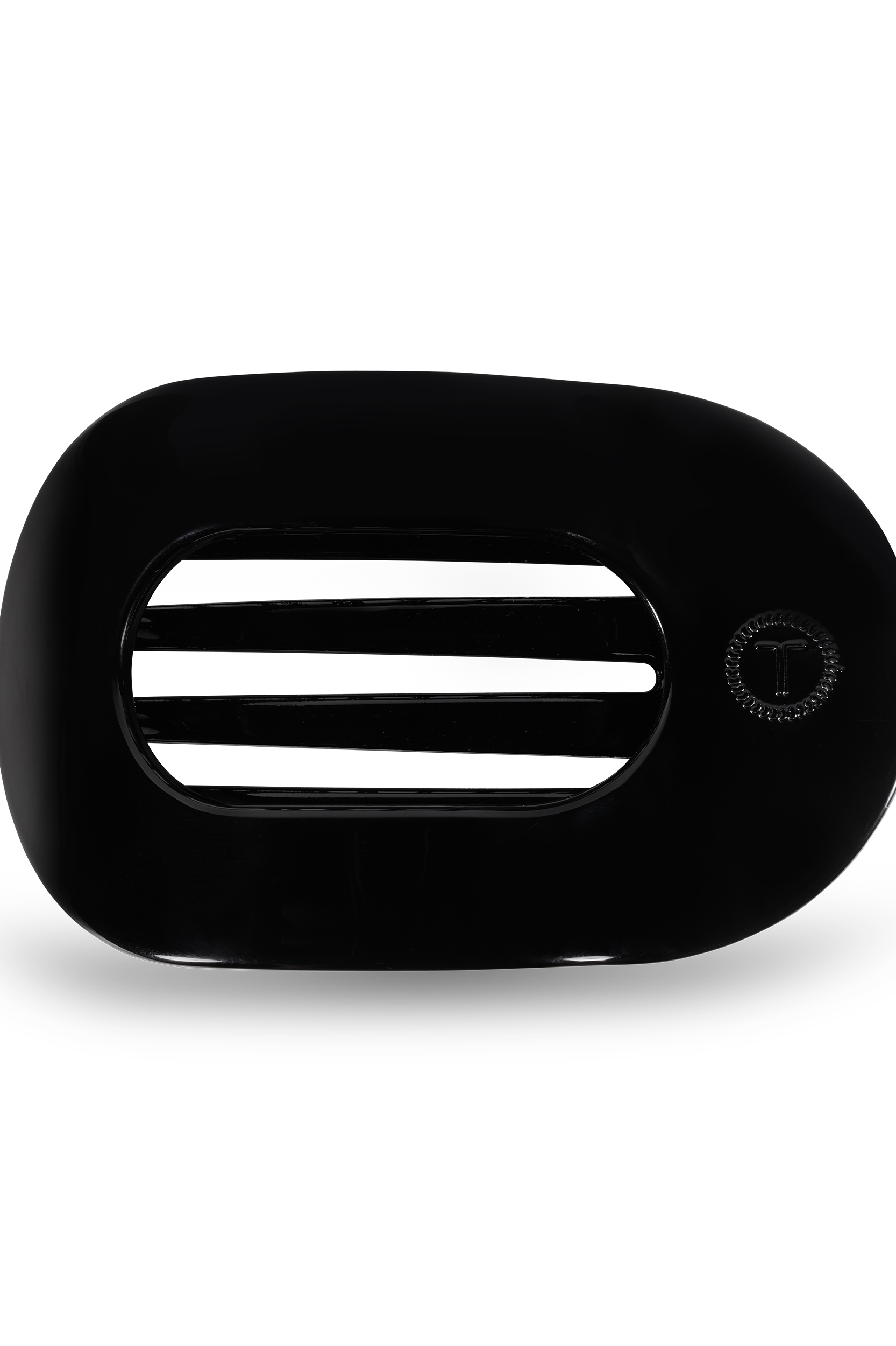 Round Flat Hair Clip | Med. | Jet Black