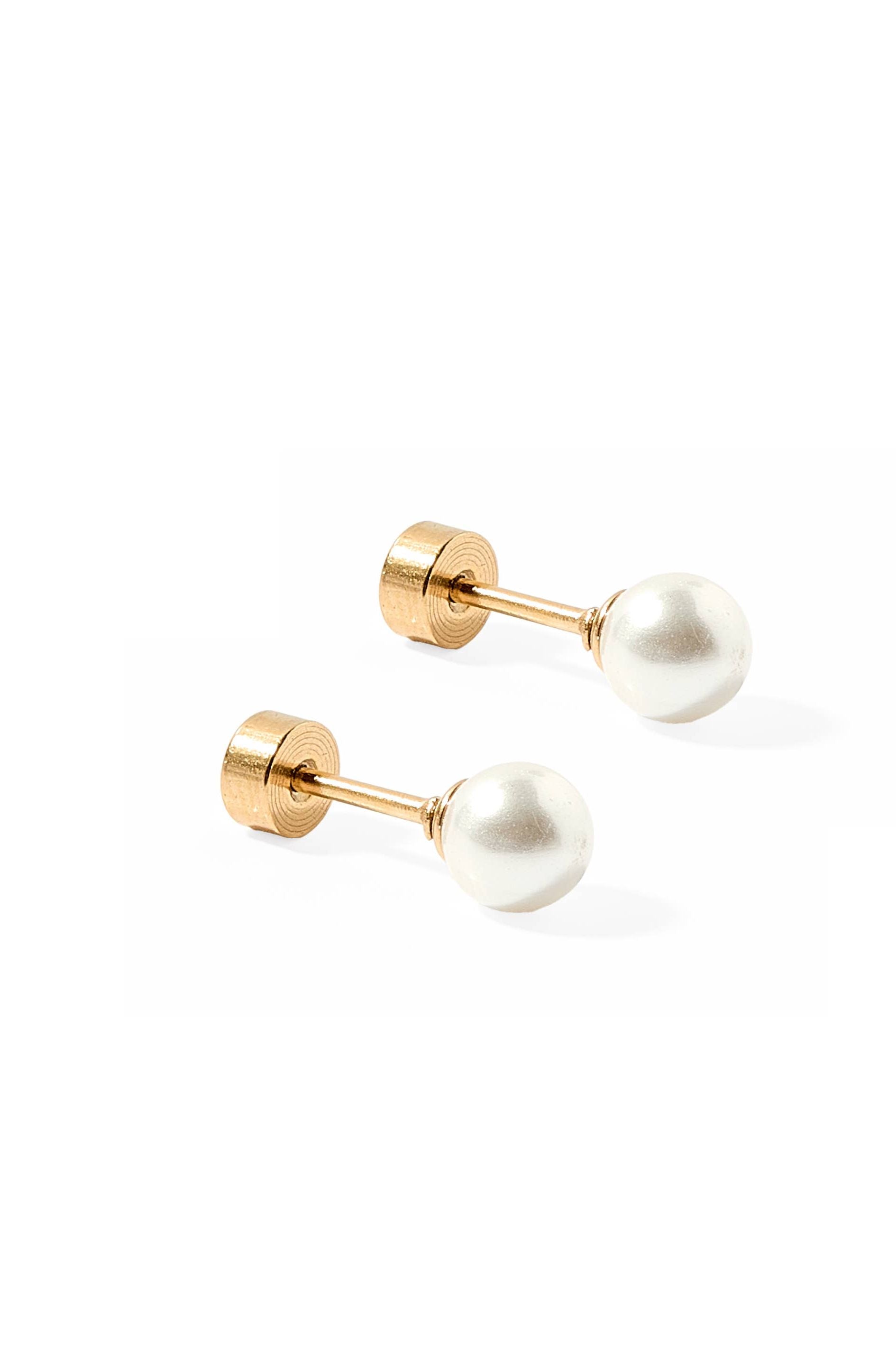Screwback Stud Earrings - Payton Pearl 5mm