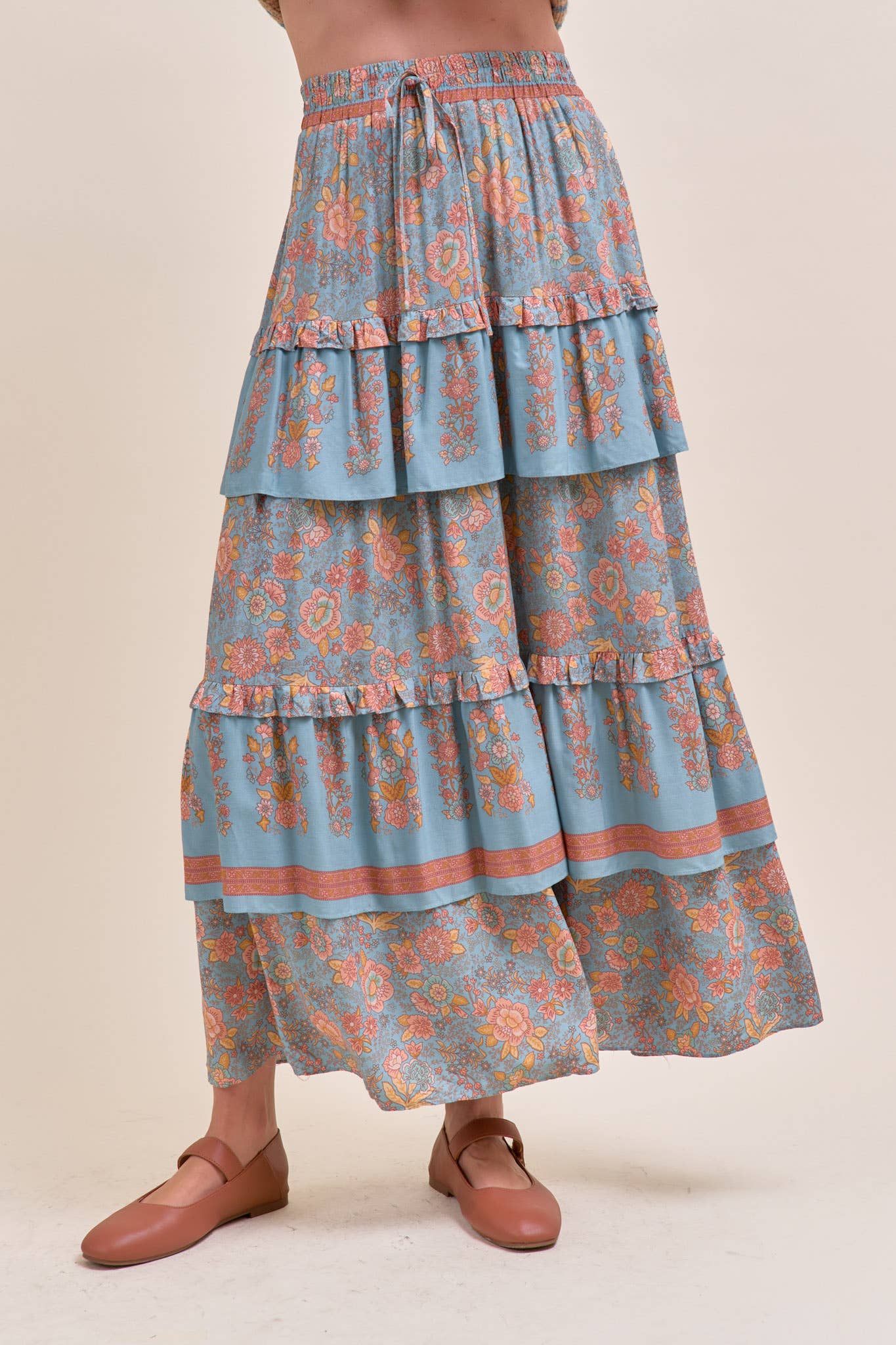 The Bluebell Tiered Maxi Skirt