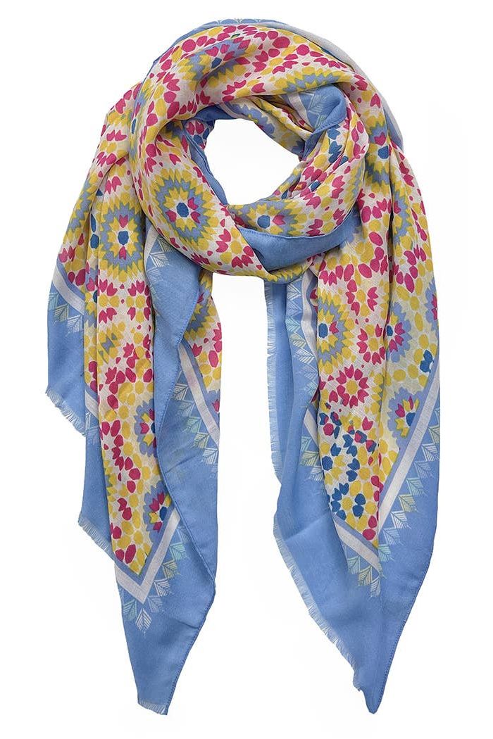 Summer Tile Print Scarf/Wrap