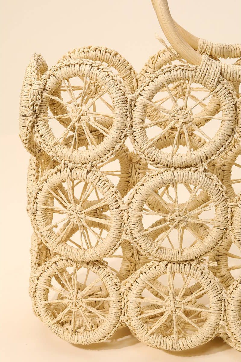 Boho Multi Circle Summer Beach Bag