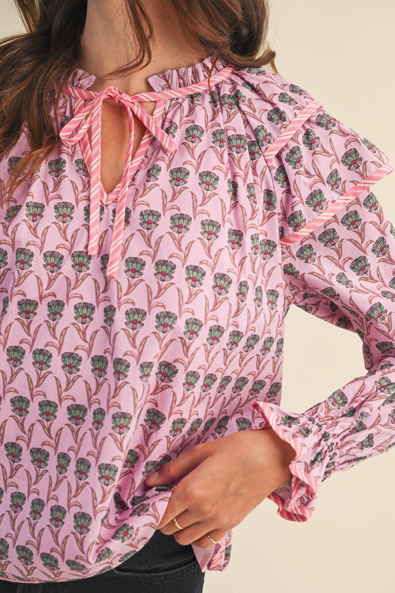 Presley Pink Floral Top