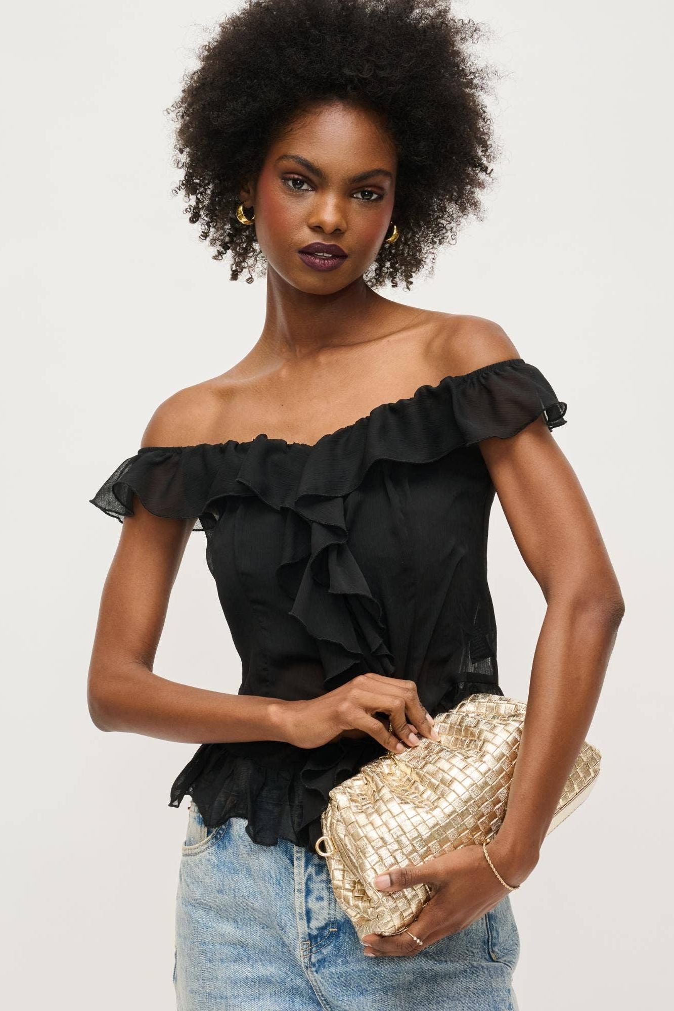 Tate Woven Frame Clutch