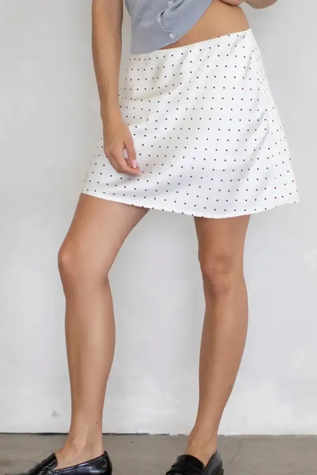 Sweet Spot Polka Dot Mini Skirt