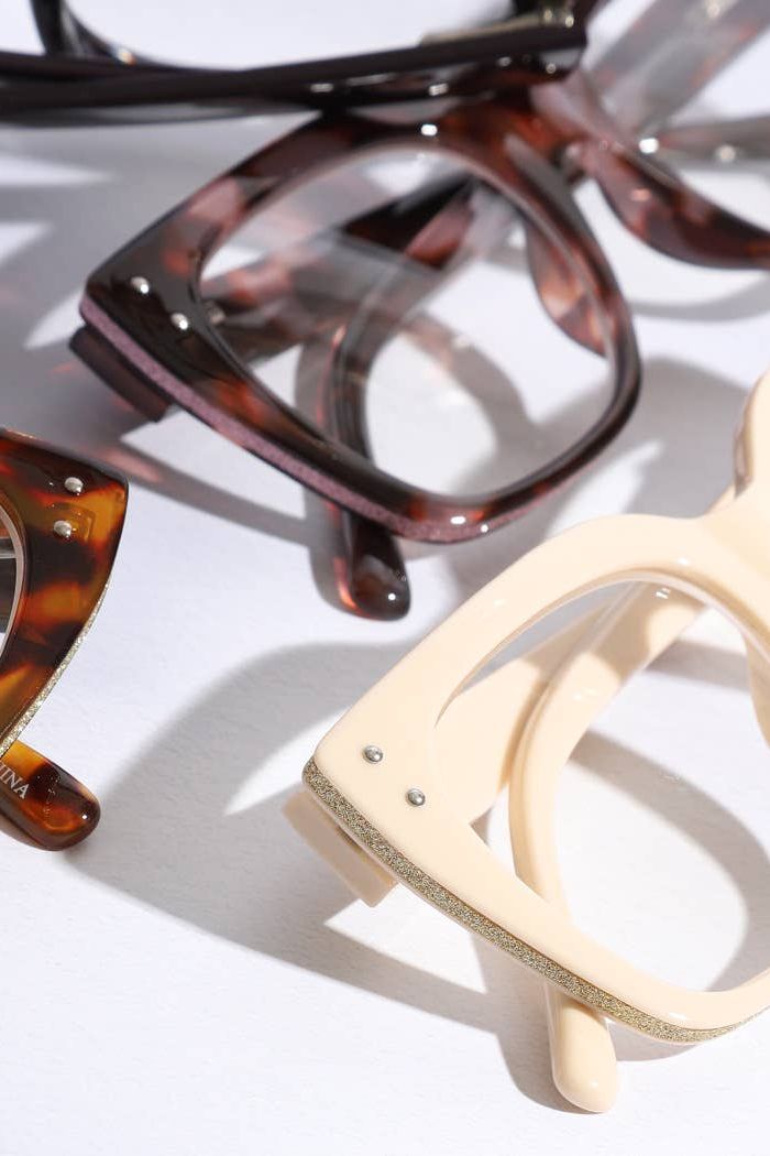 Wide Frame Glitter Side Fashion Reading Glasses