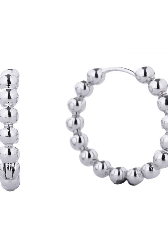 14K Gold-Dipped Ball Hoop Earring