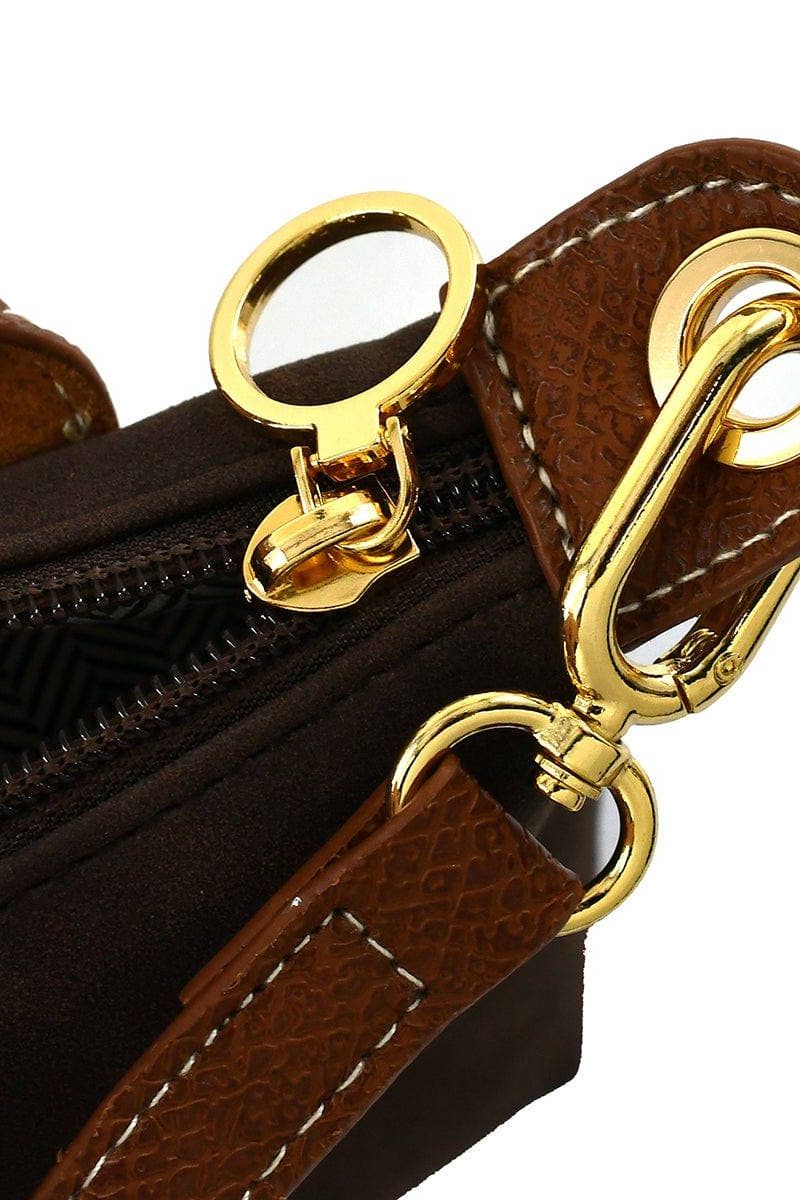 SU781 Faux Suede Mini Crossbody Bag