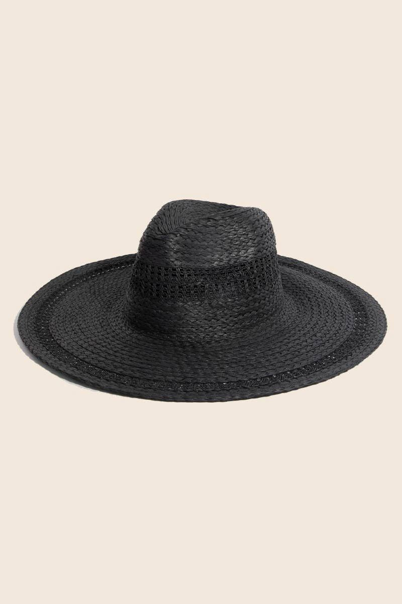 Boho Flat Brim Straw Hat