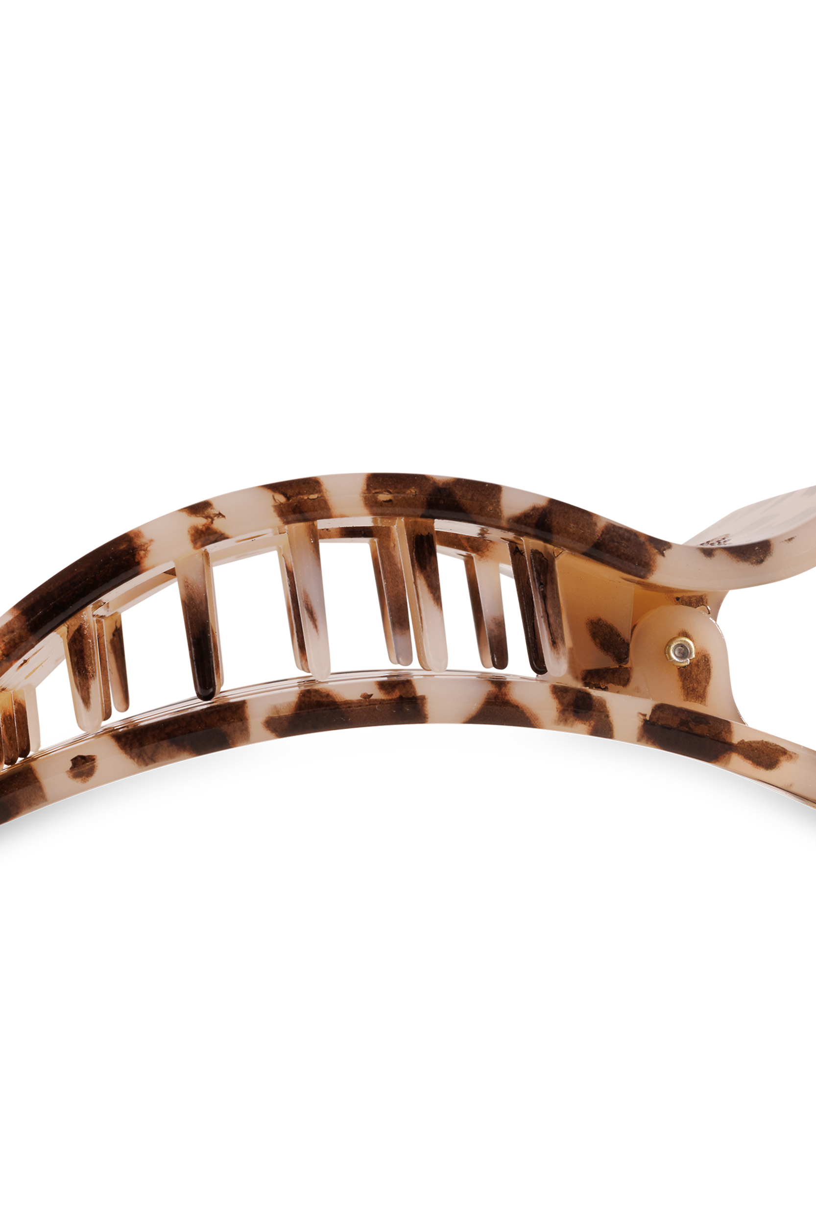 Flat Rectangle Hair Clip | Large | Blonde Tortoise