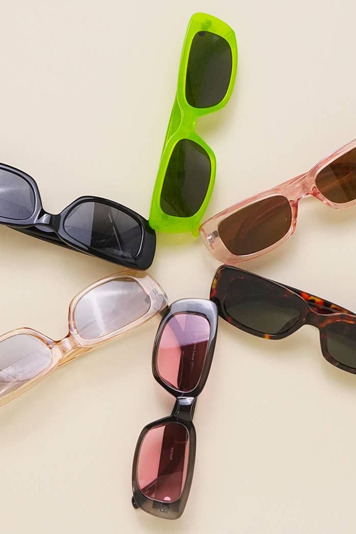 Rectangle Acetate Fashion Assorted Sunglasses