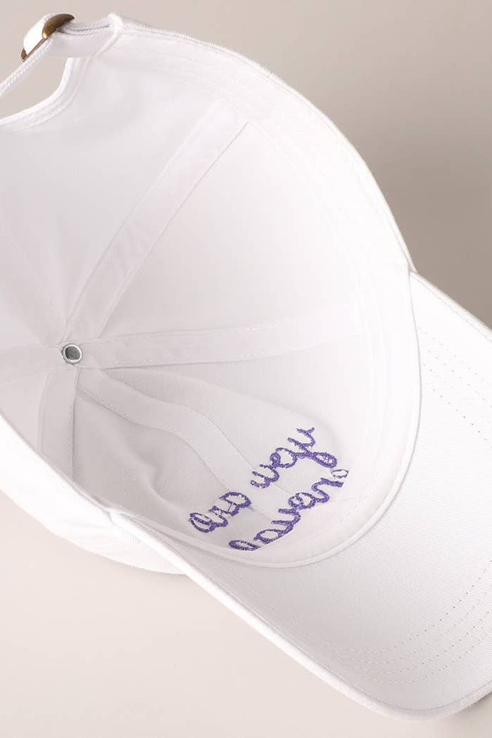 You Are Enough Embroidered Letters Baseball Cap
