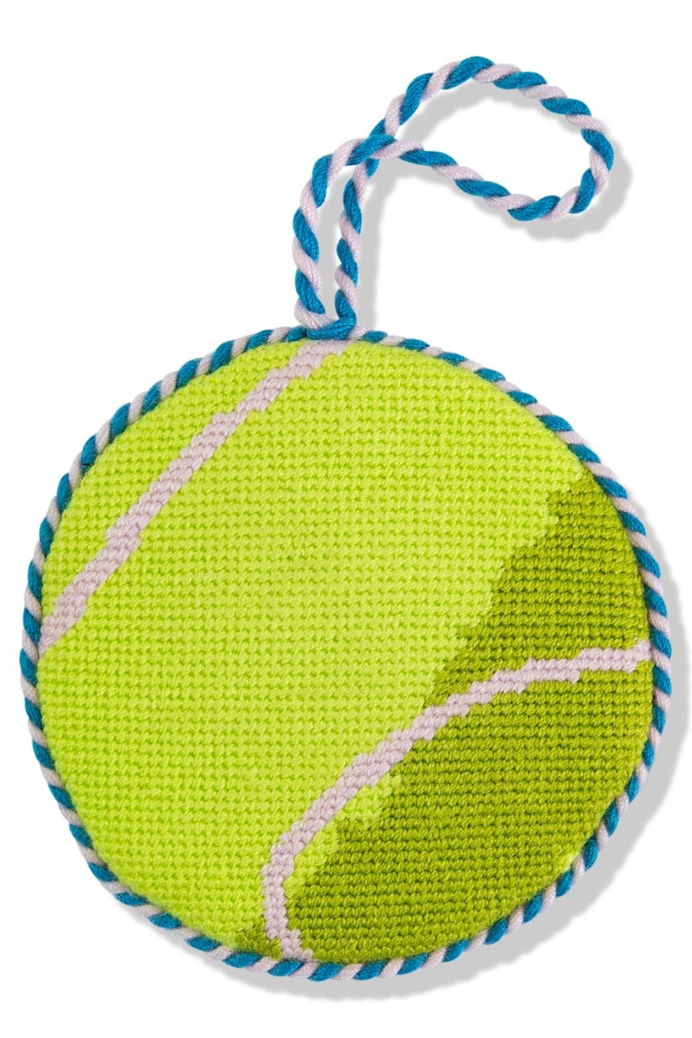 Needlepoint Icon Ornament - Tennis Ball