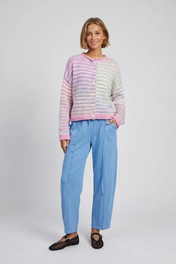 She's a Sunset Ombre Striped Knit Cardigan