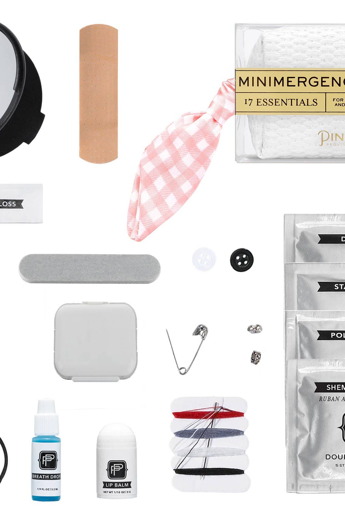 Gingham Scarf Minimergency Kit