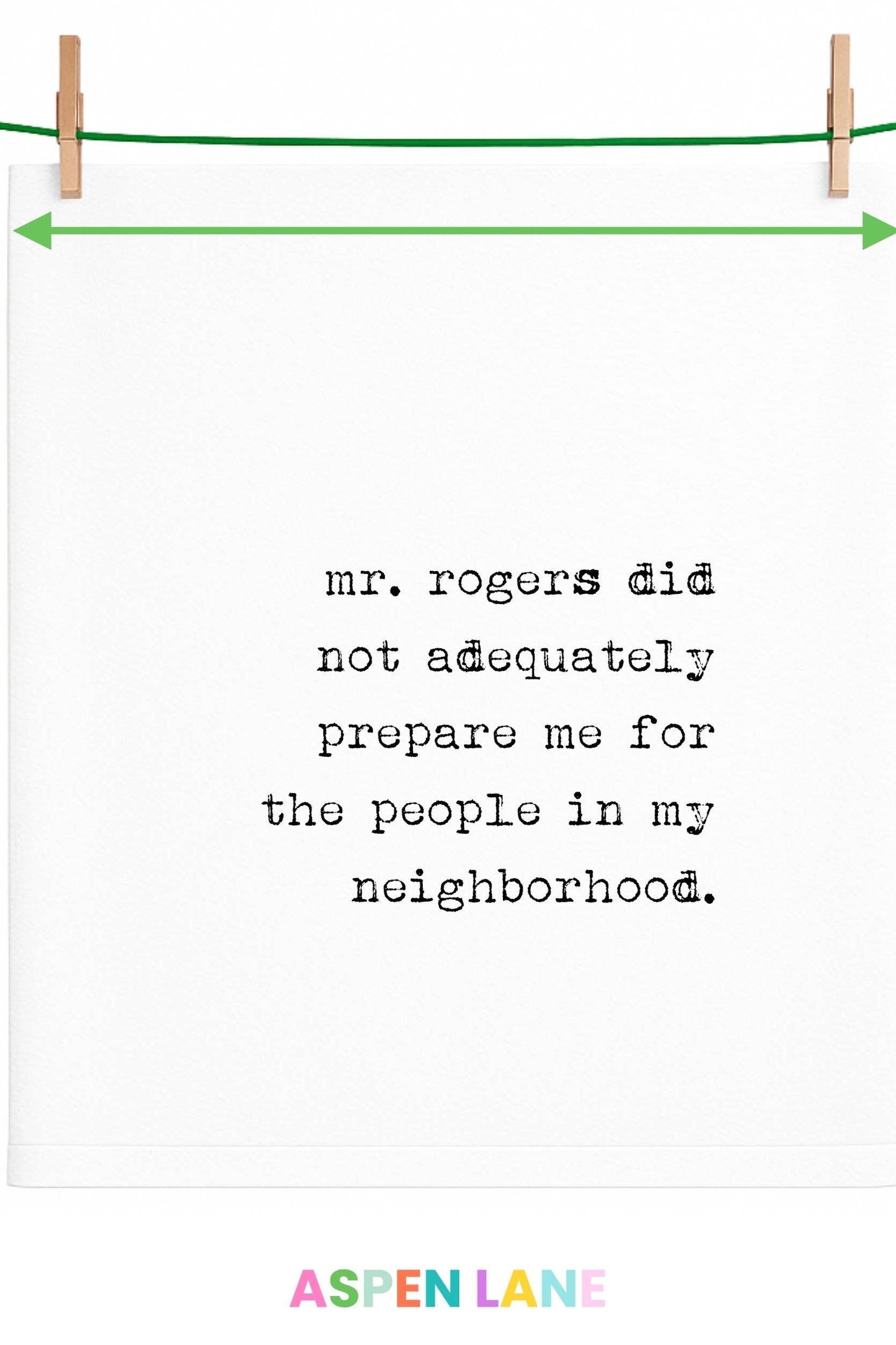 Mr Rogers Tea Towel
