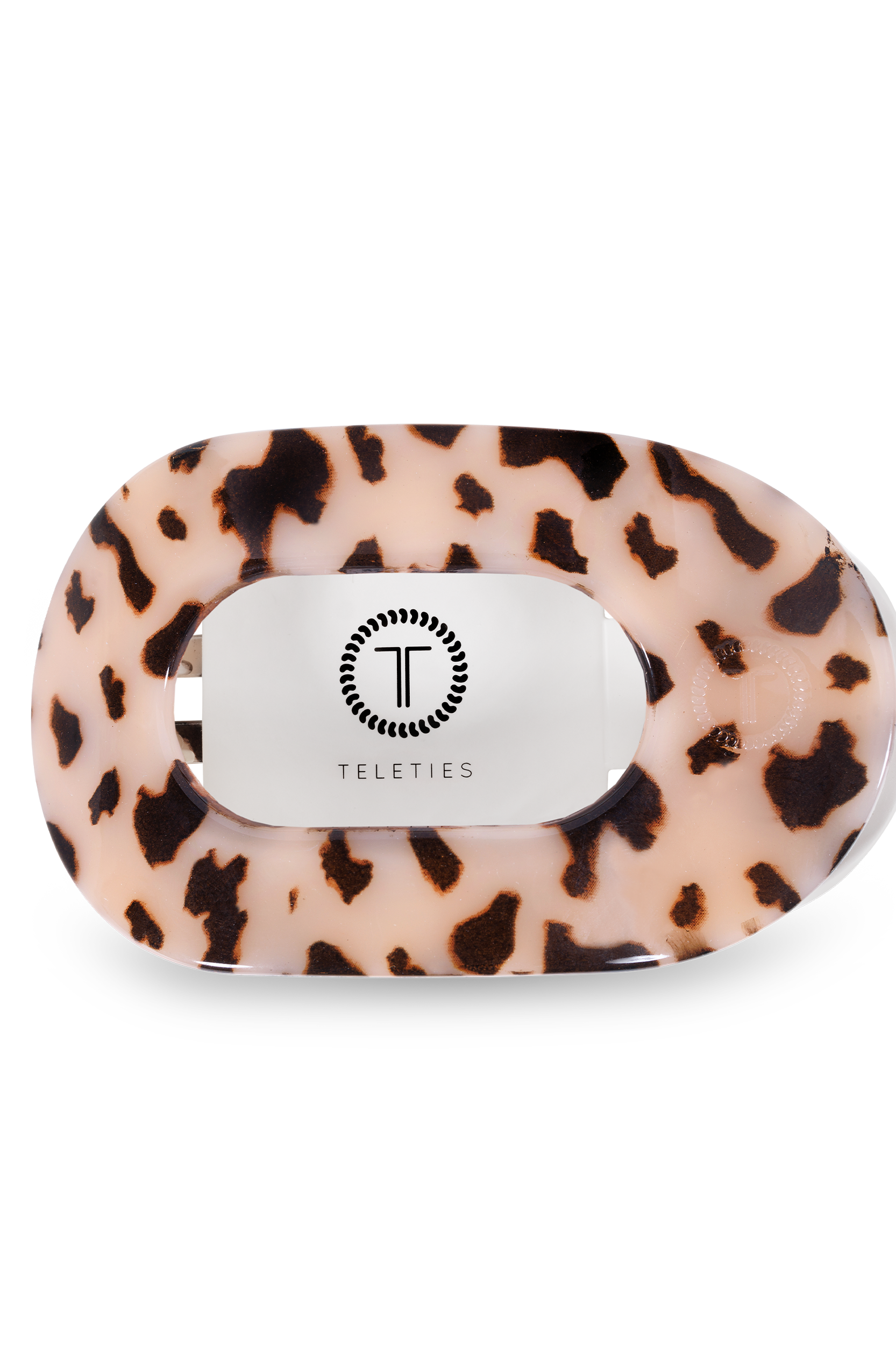 Round Flat Hair Clip | Medium | Blonde Tortoise