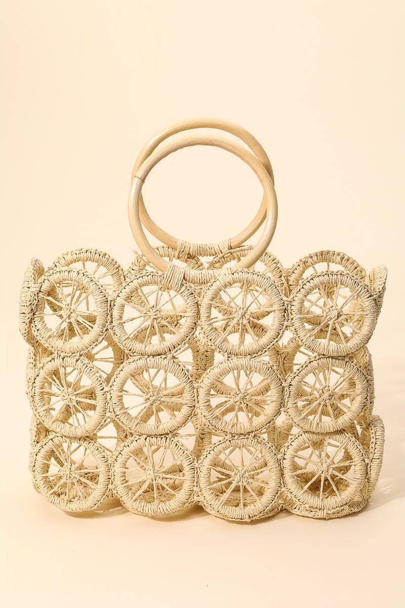 Boho Multi Circle Summer Beach Bag