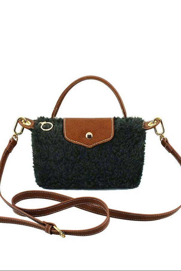 Shearling Mini Crossbody Bag