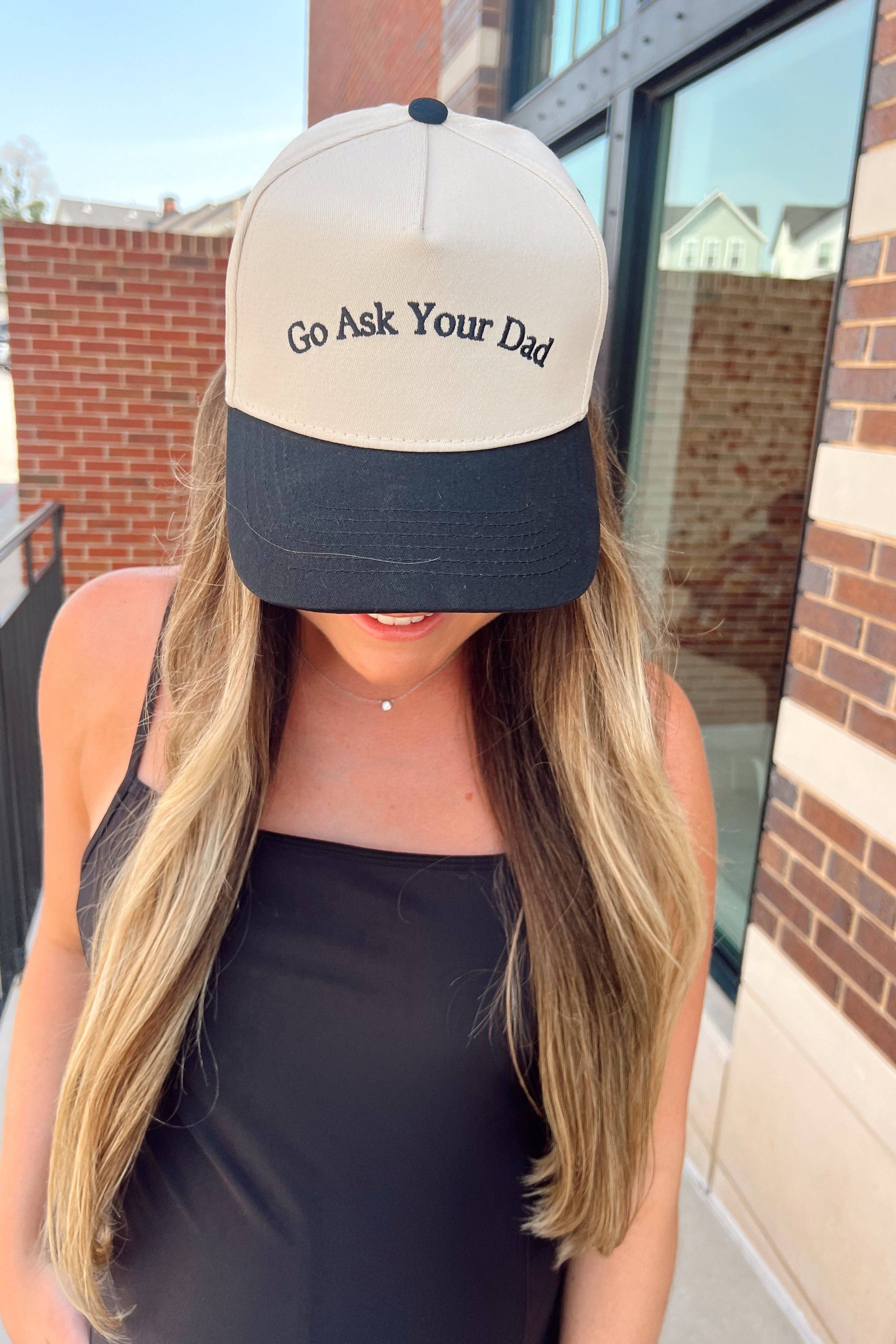 Go Ask Your Dad. Vintage Trucker Hat