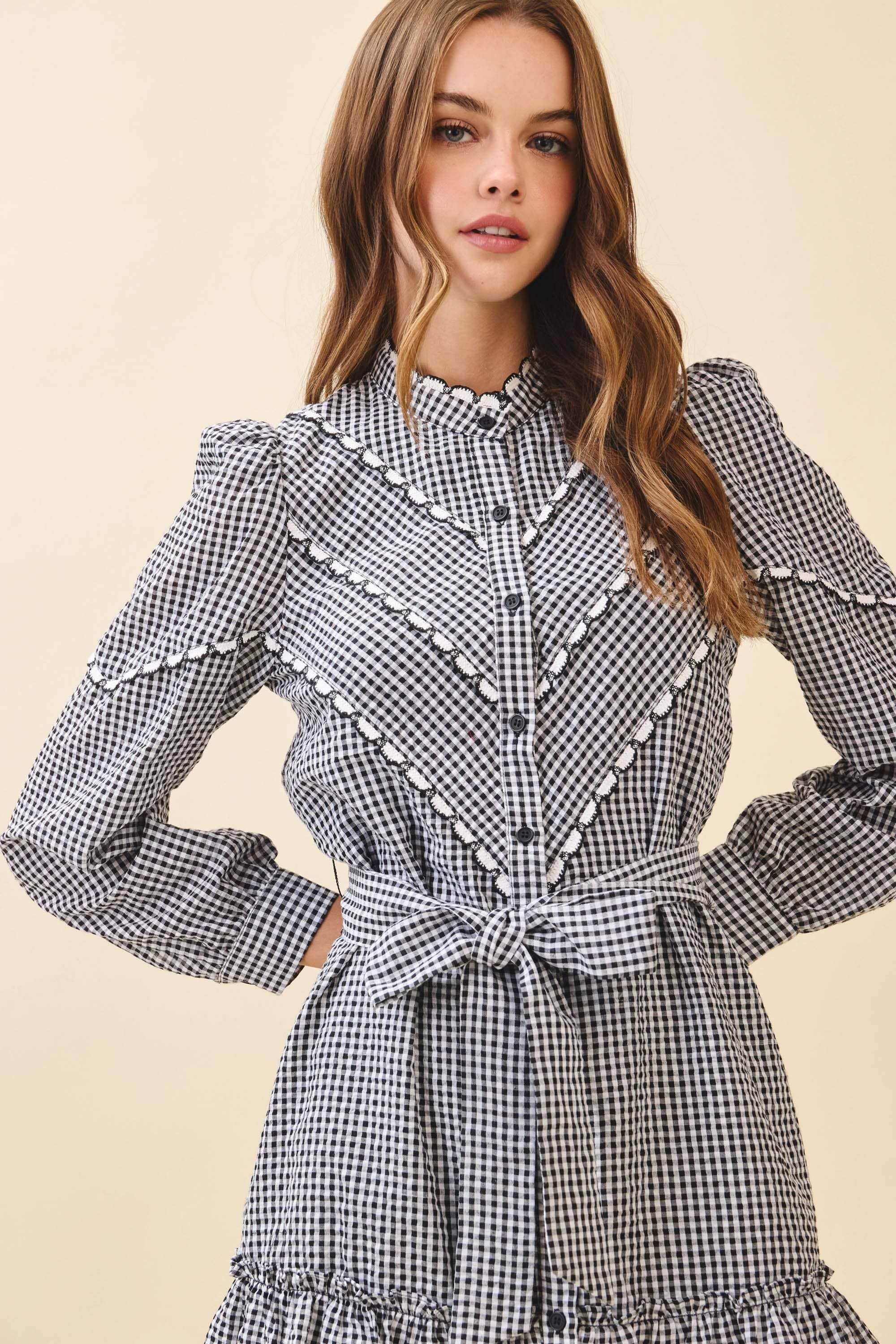 GiGi Gingham Ruffle Dress