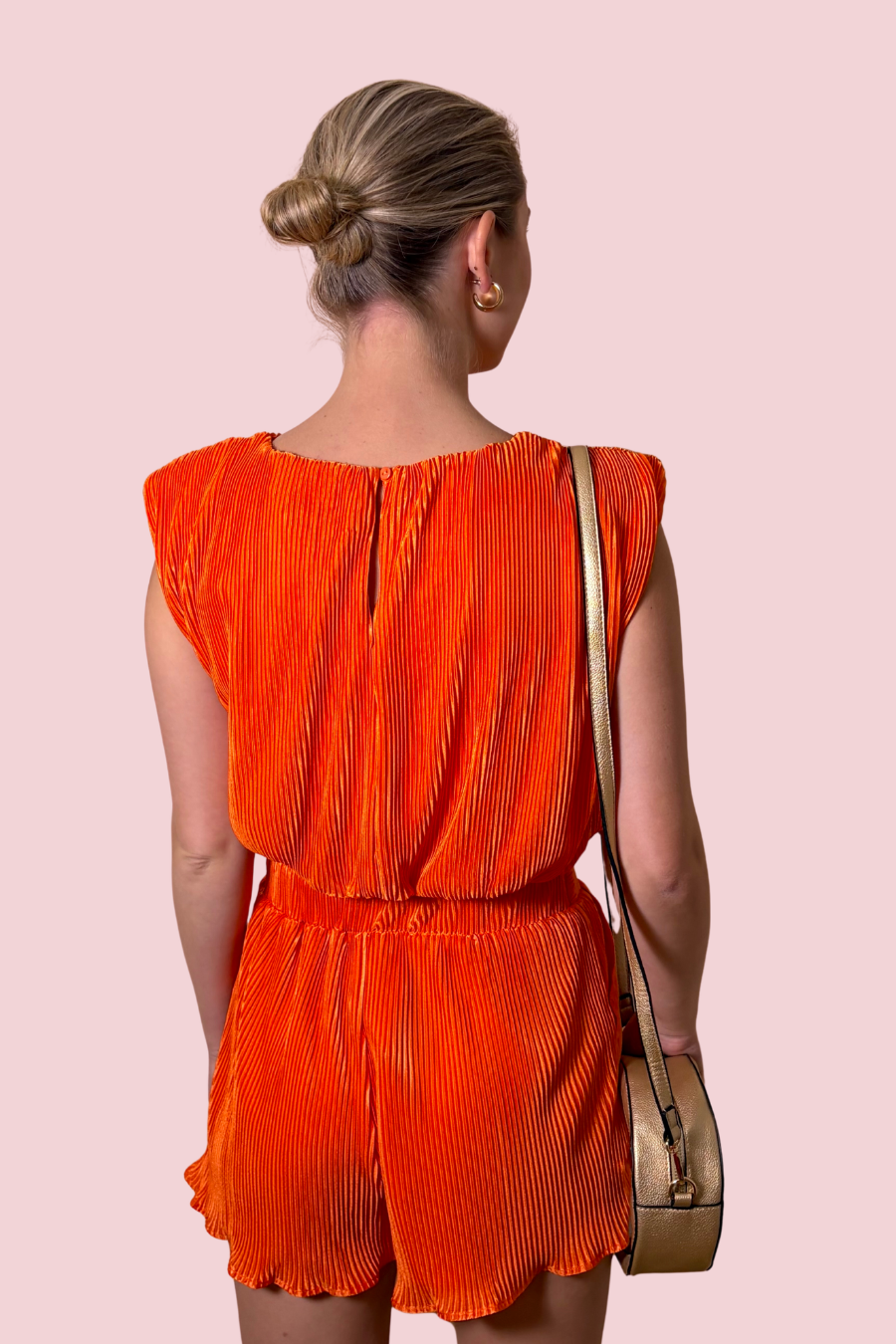 Tailgate Darling Pleated Matching Top and Shorts Set