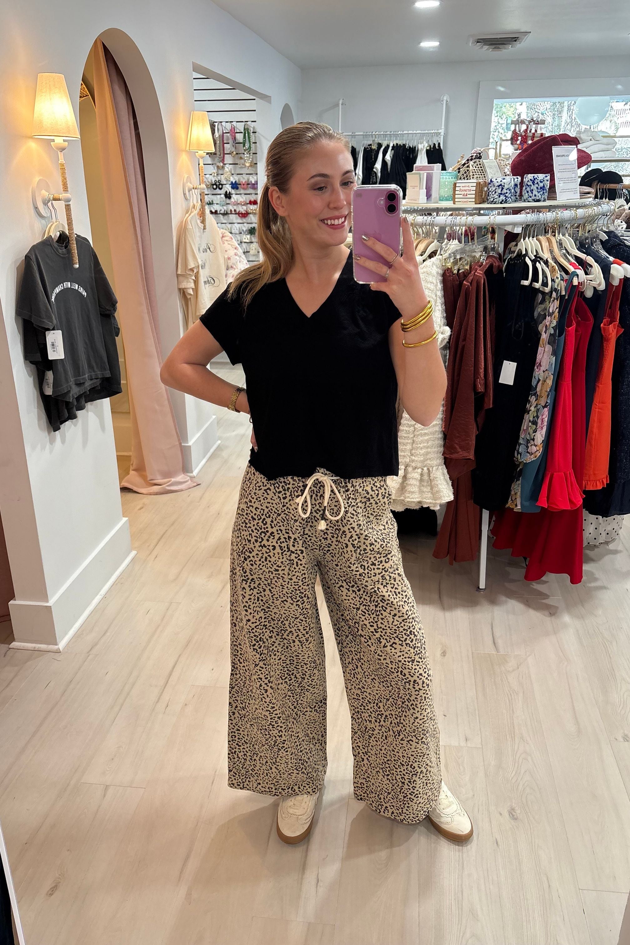 Lexi Leopard Tie Pants