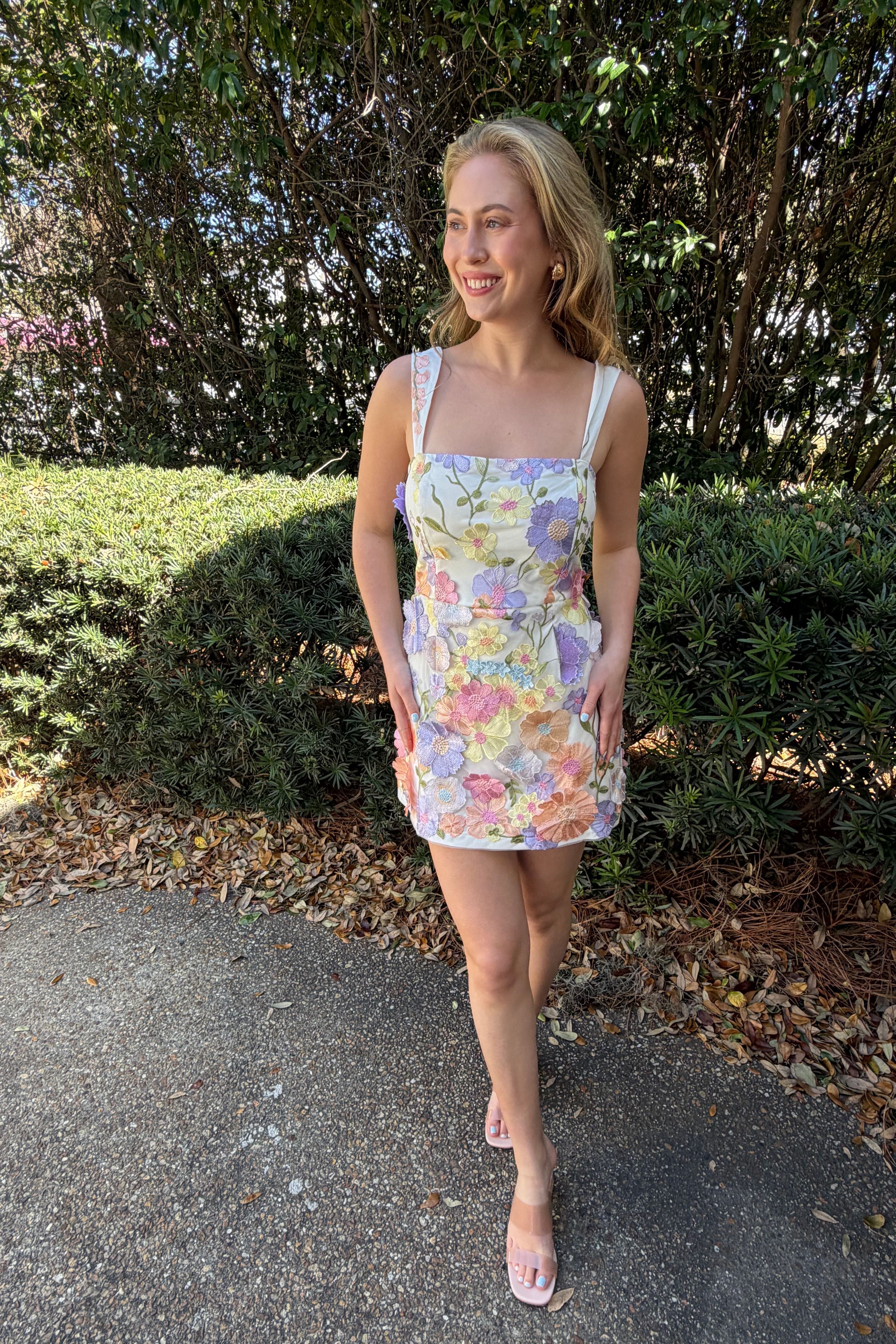In My Floral Era Mini Dress