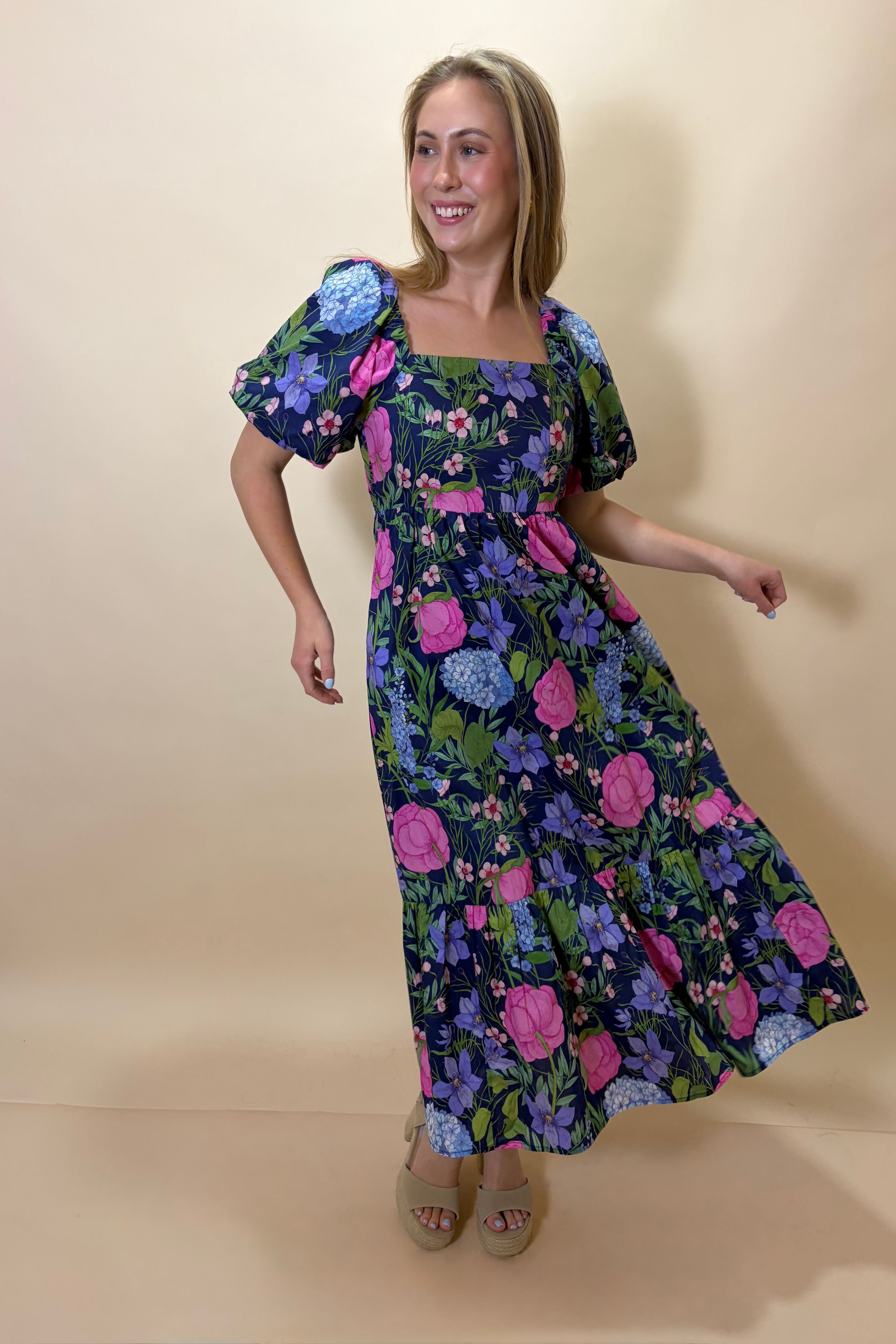 Make It Bloom Midi Dress