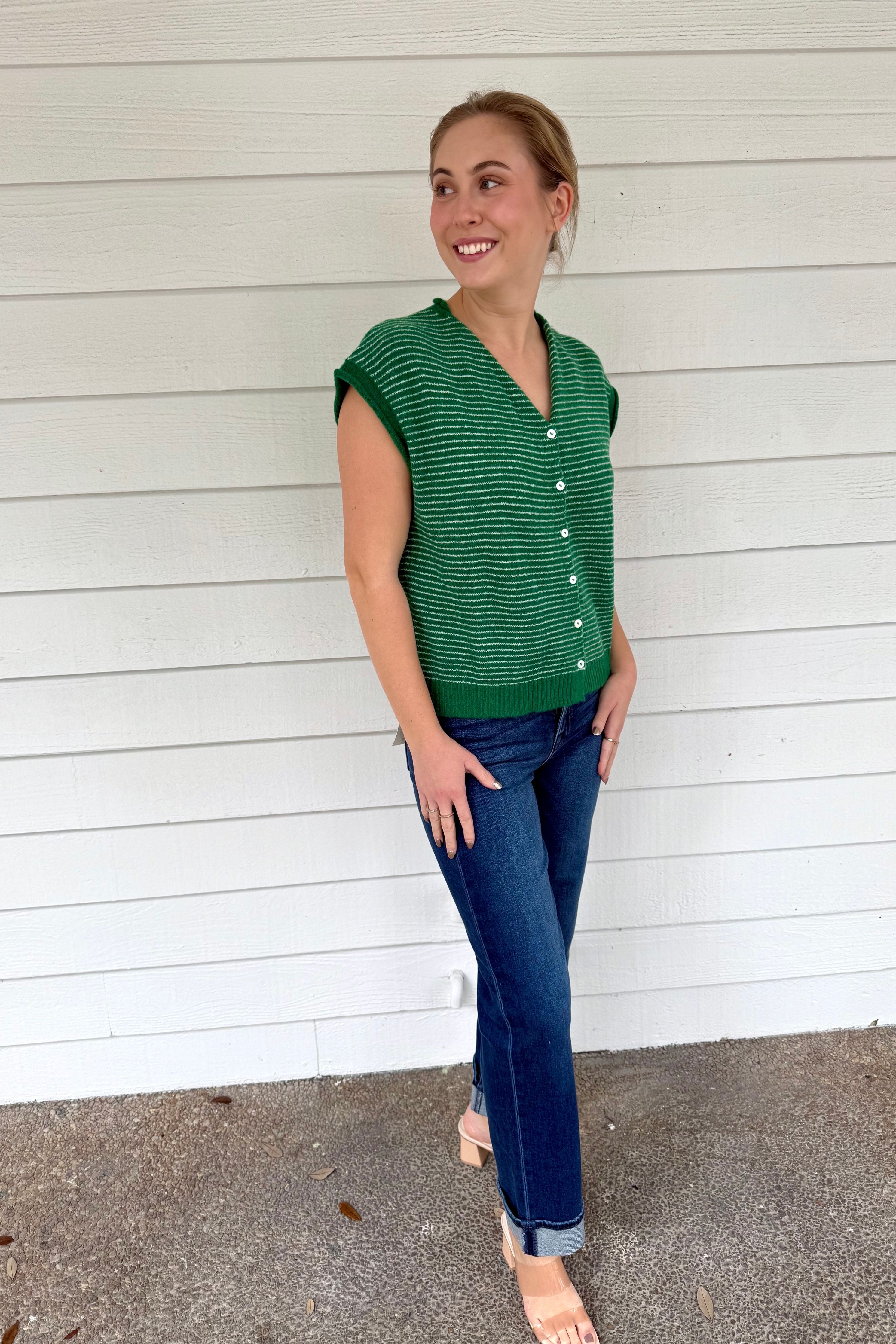 The Everly Button Knit