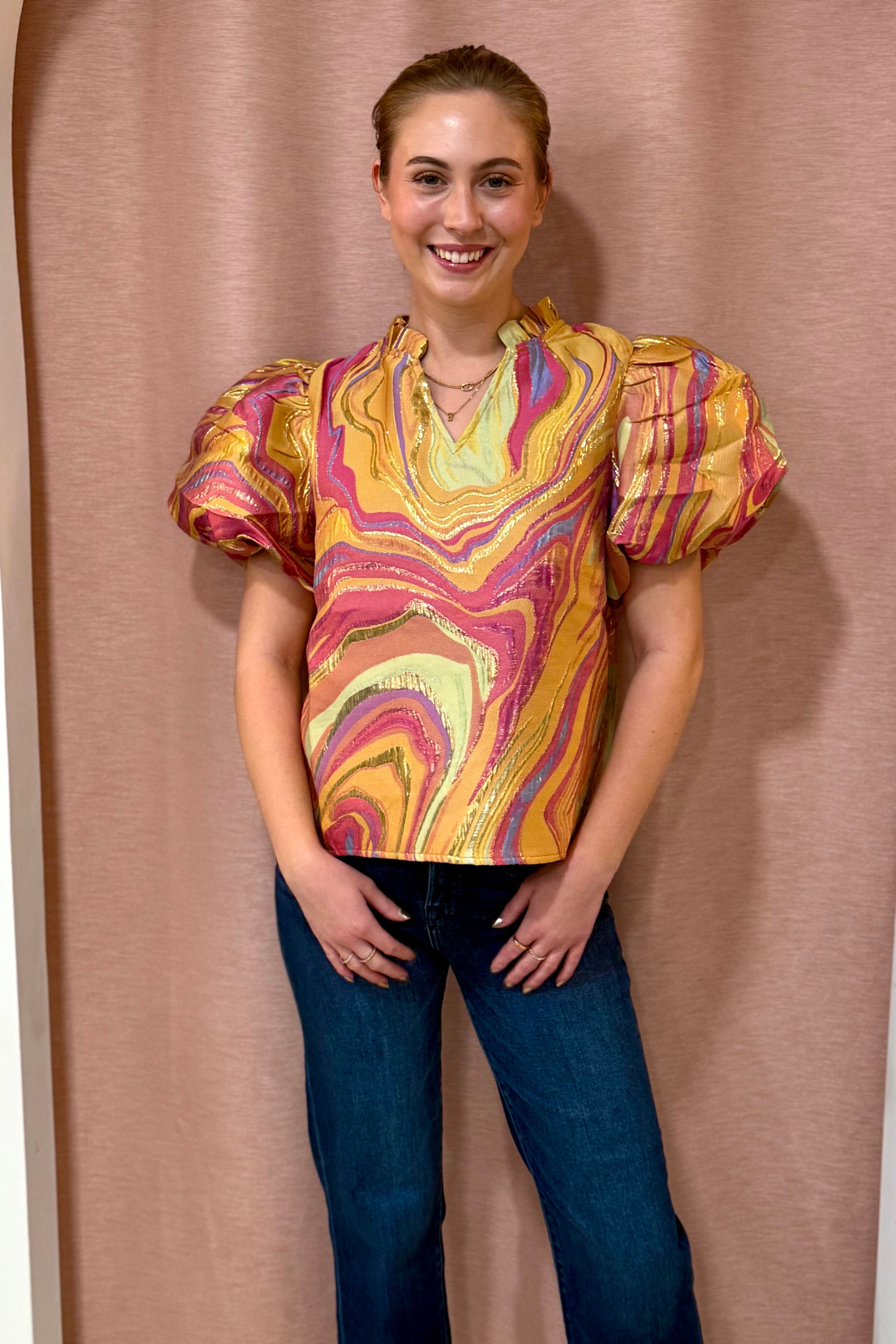 The Jackie Statement Blouse