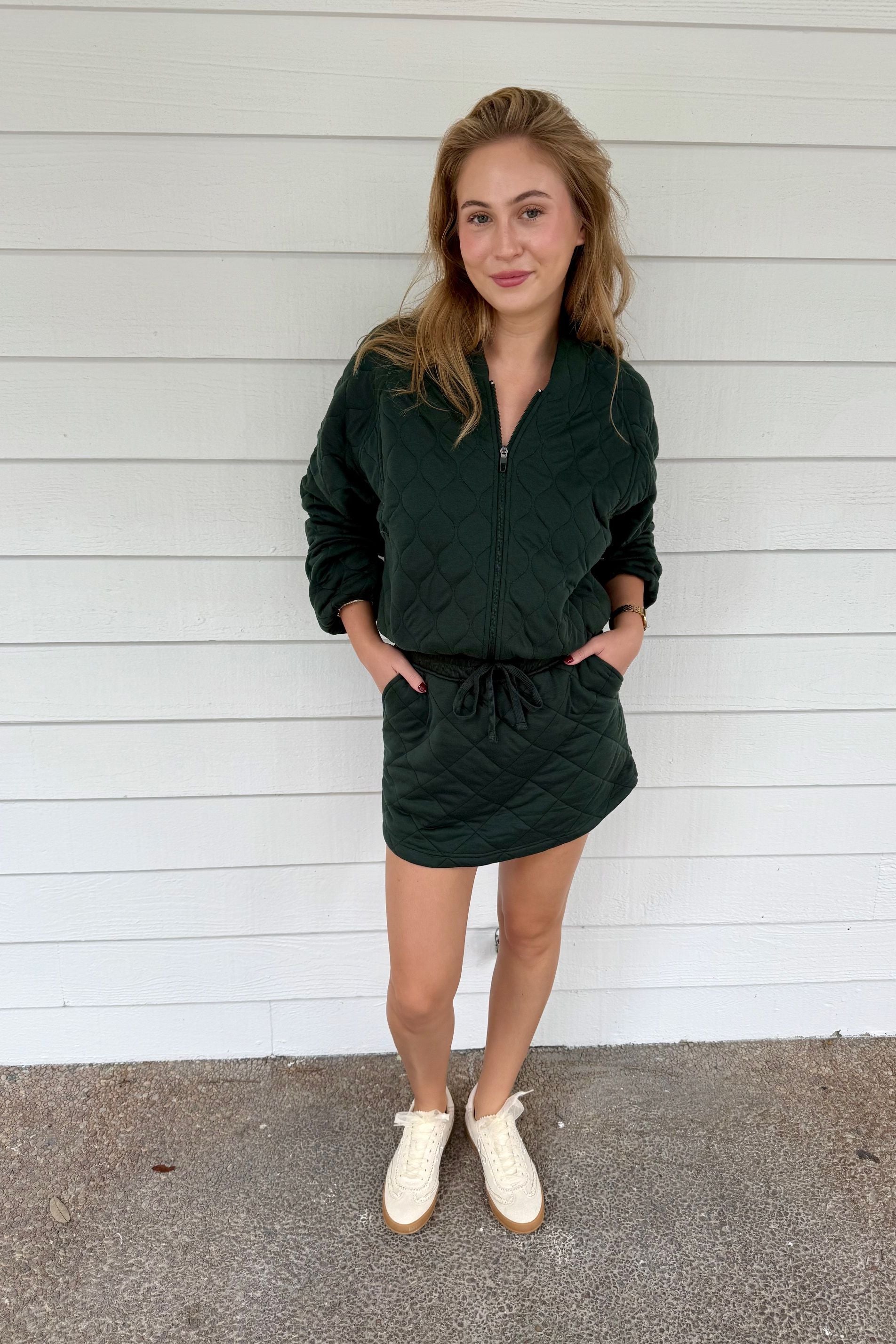 Quilted Bomber Jacket