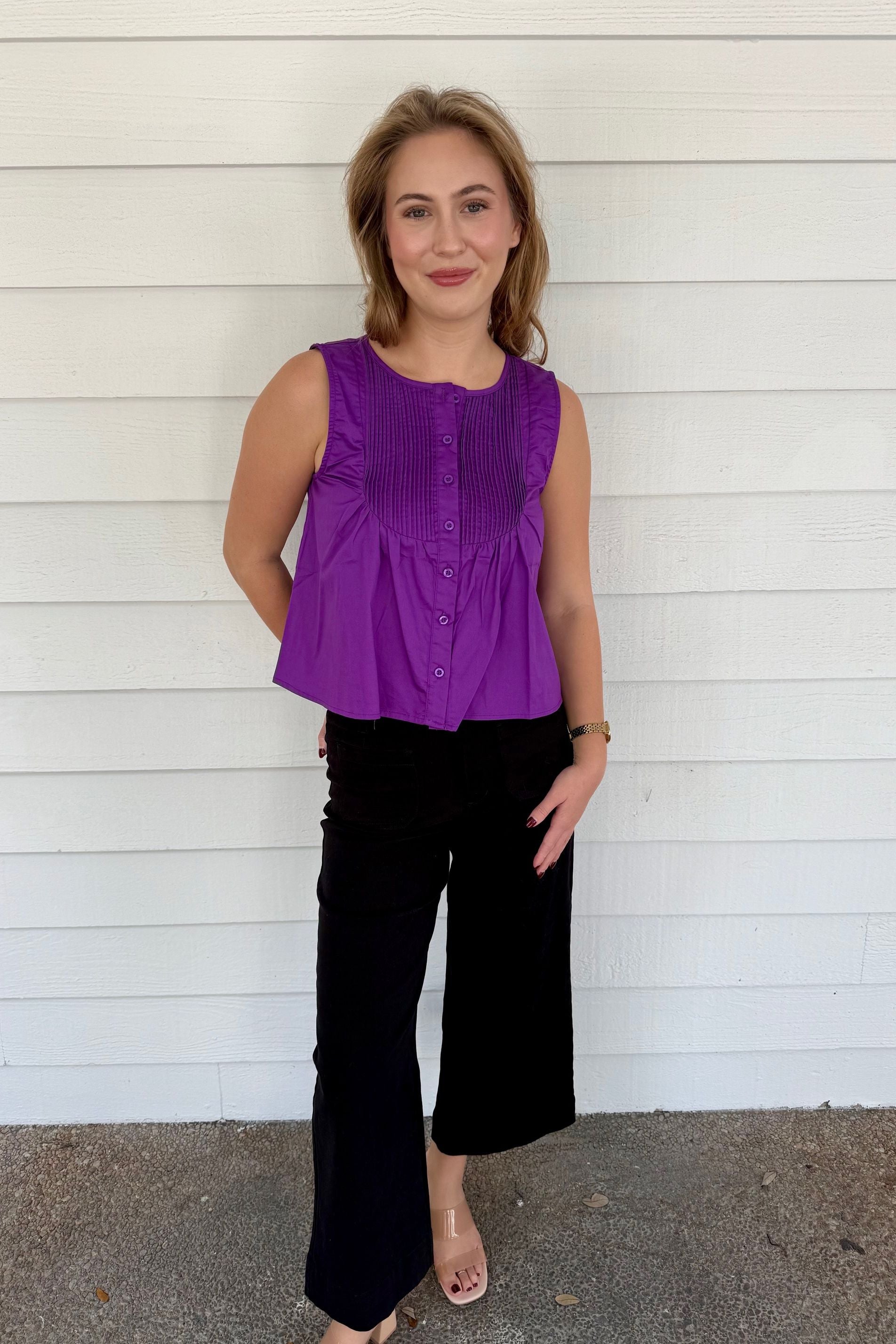 Poppy Purple Top