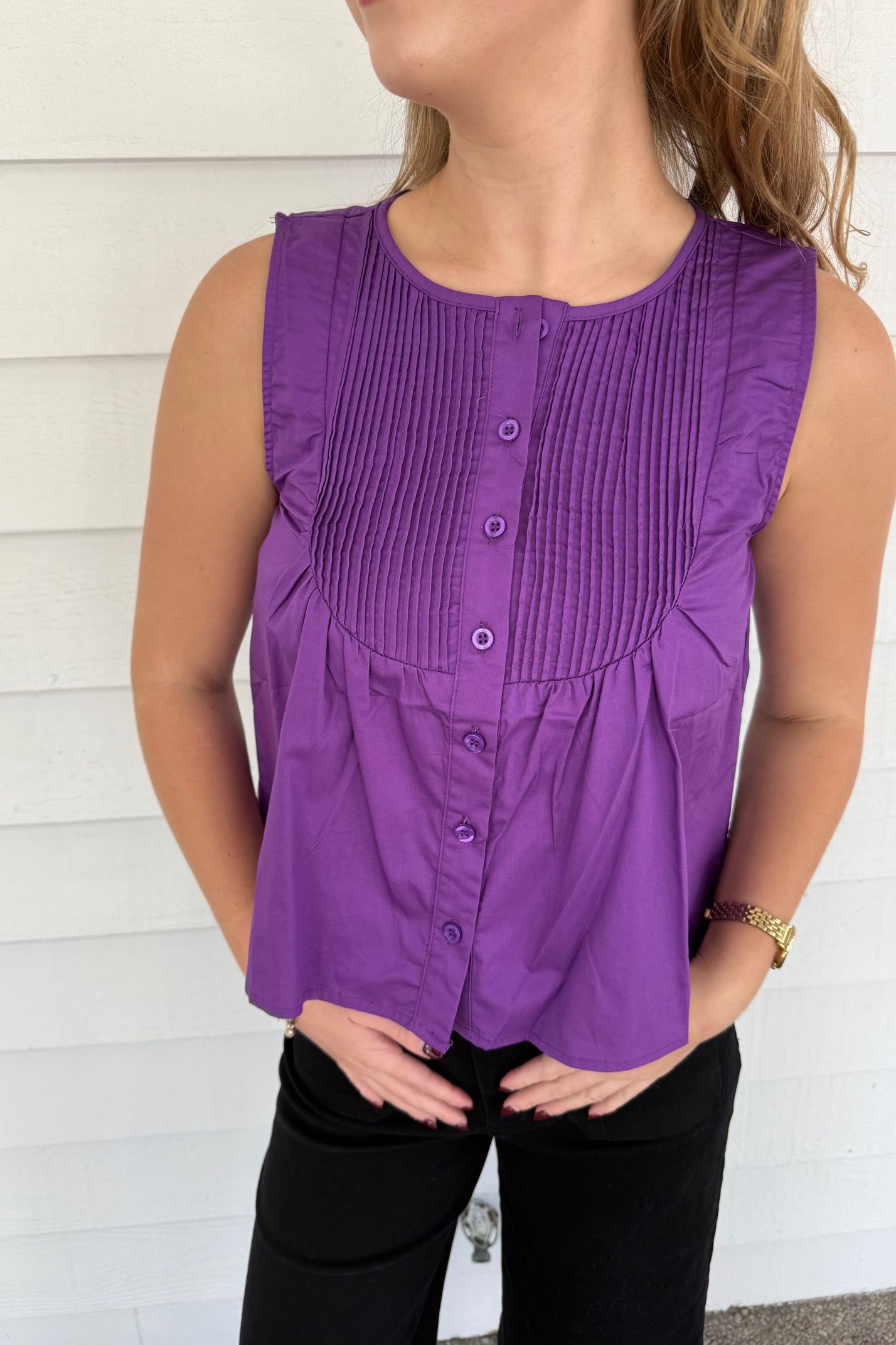 Poppy Purple Top