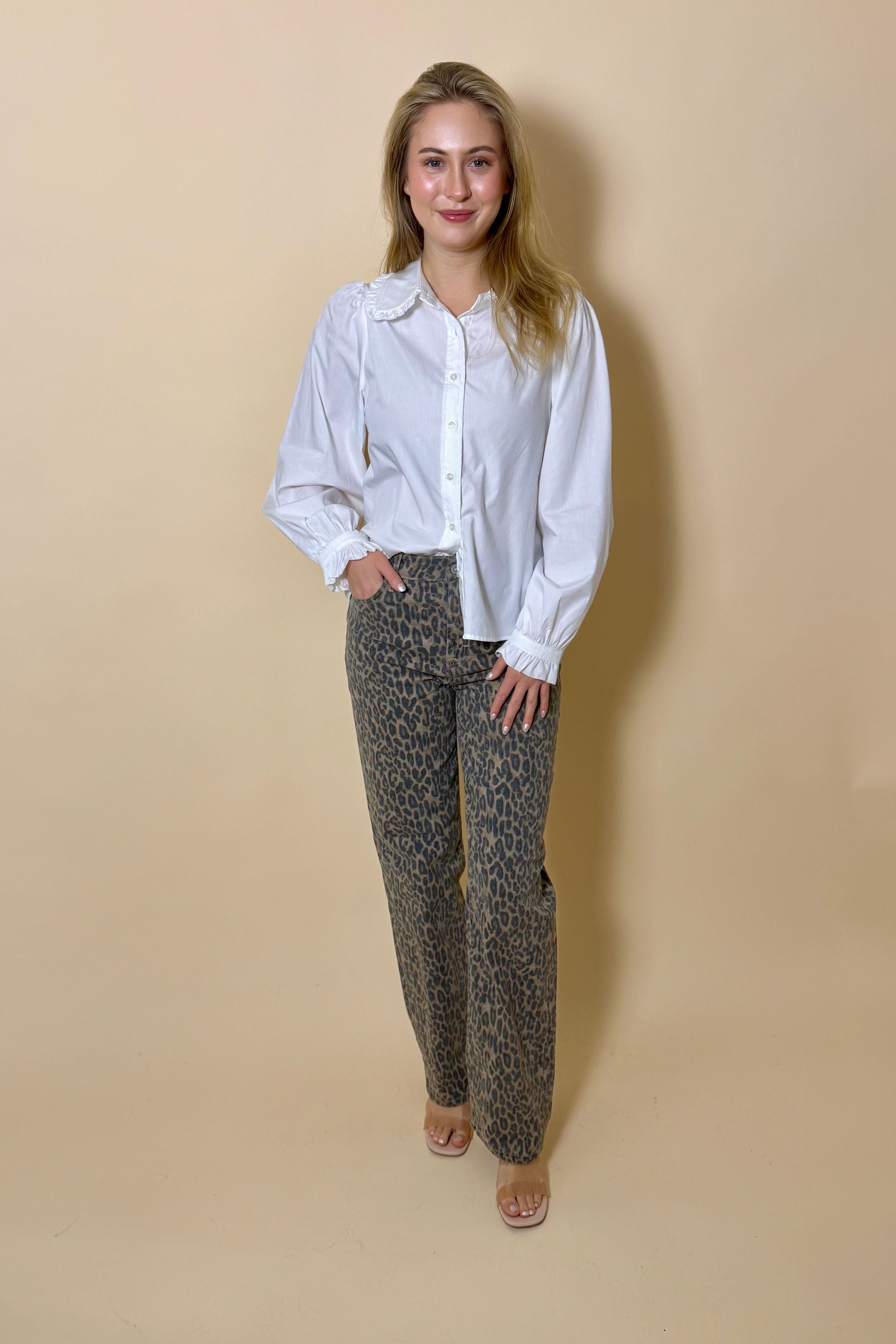 The Courtney Cheetah Print Jeans