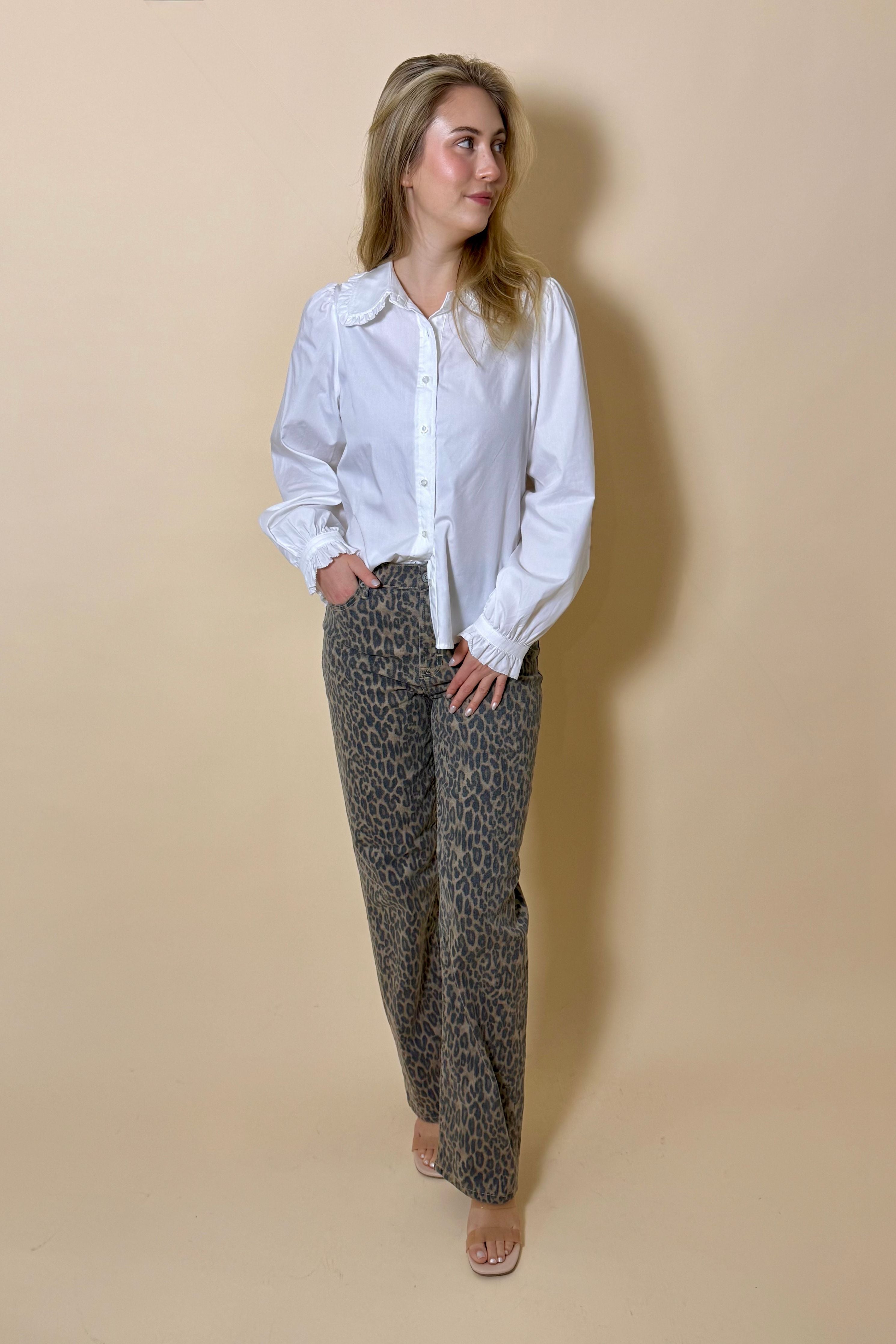 The Courtney Cheetah Print Jeans