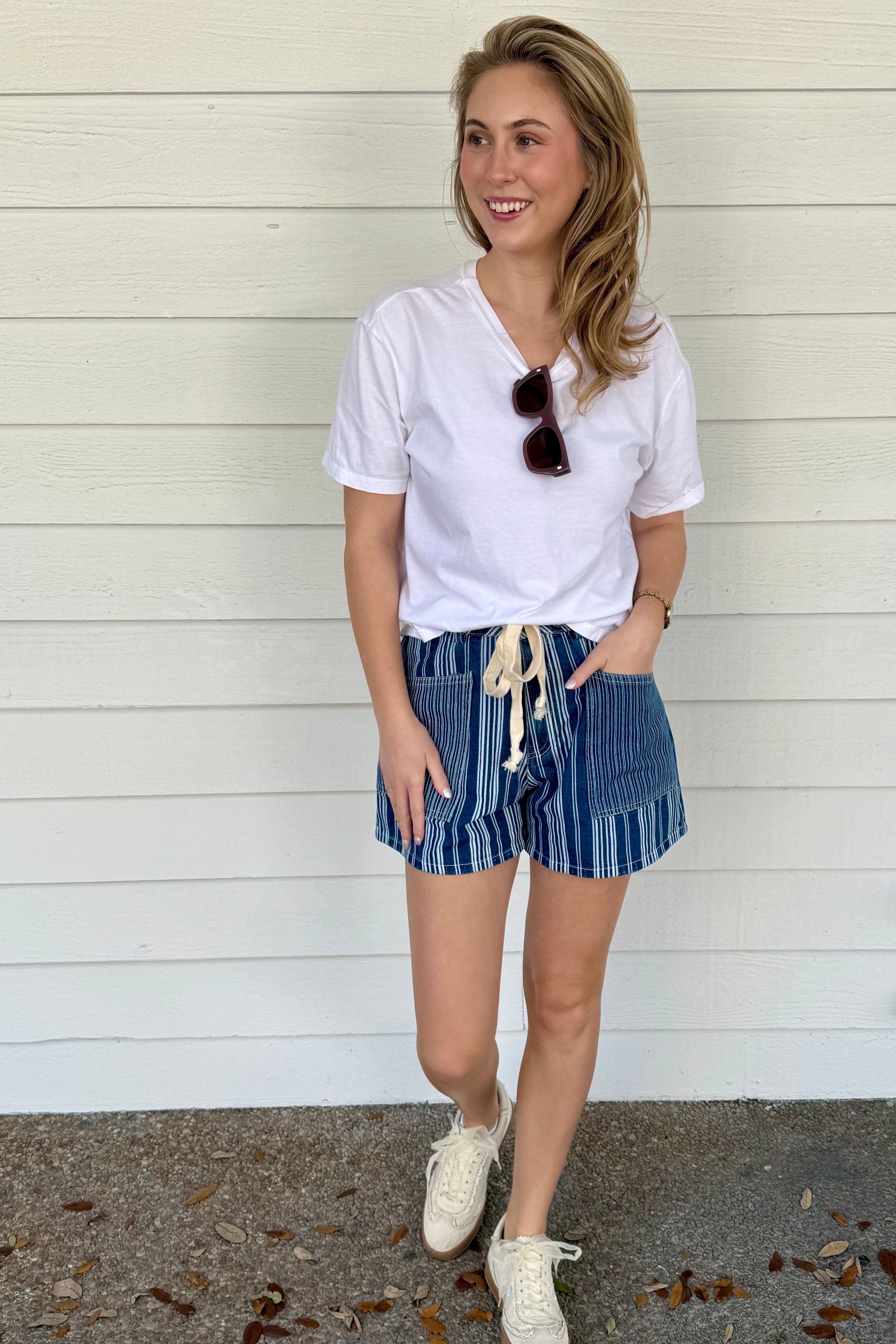 Off-Duty Denim Blue Shorts