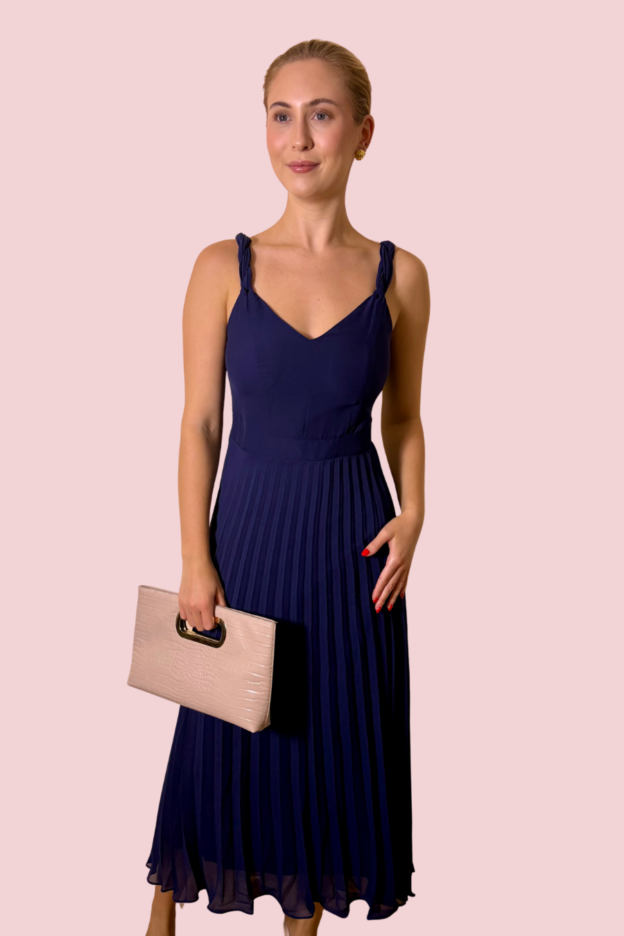 Jillian Pleated Maxi Dress